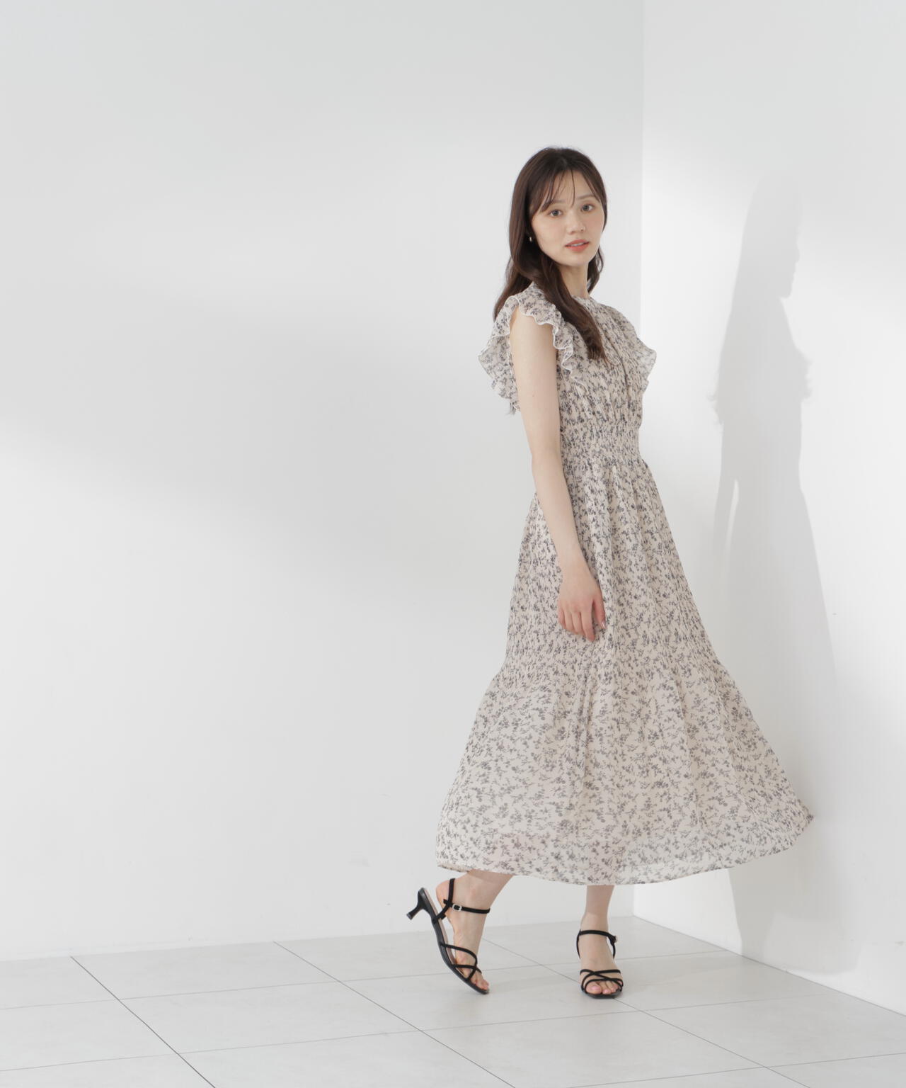 小花楊柳ロングワンピース | PROPORTION BODY DRESSING