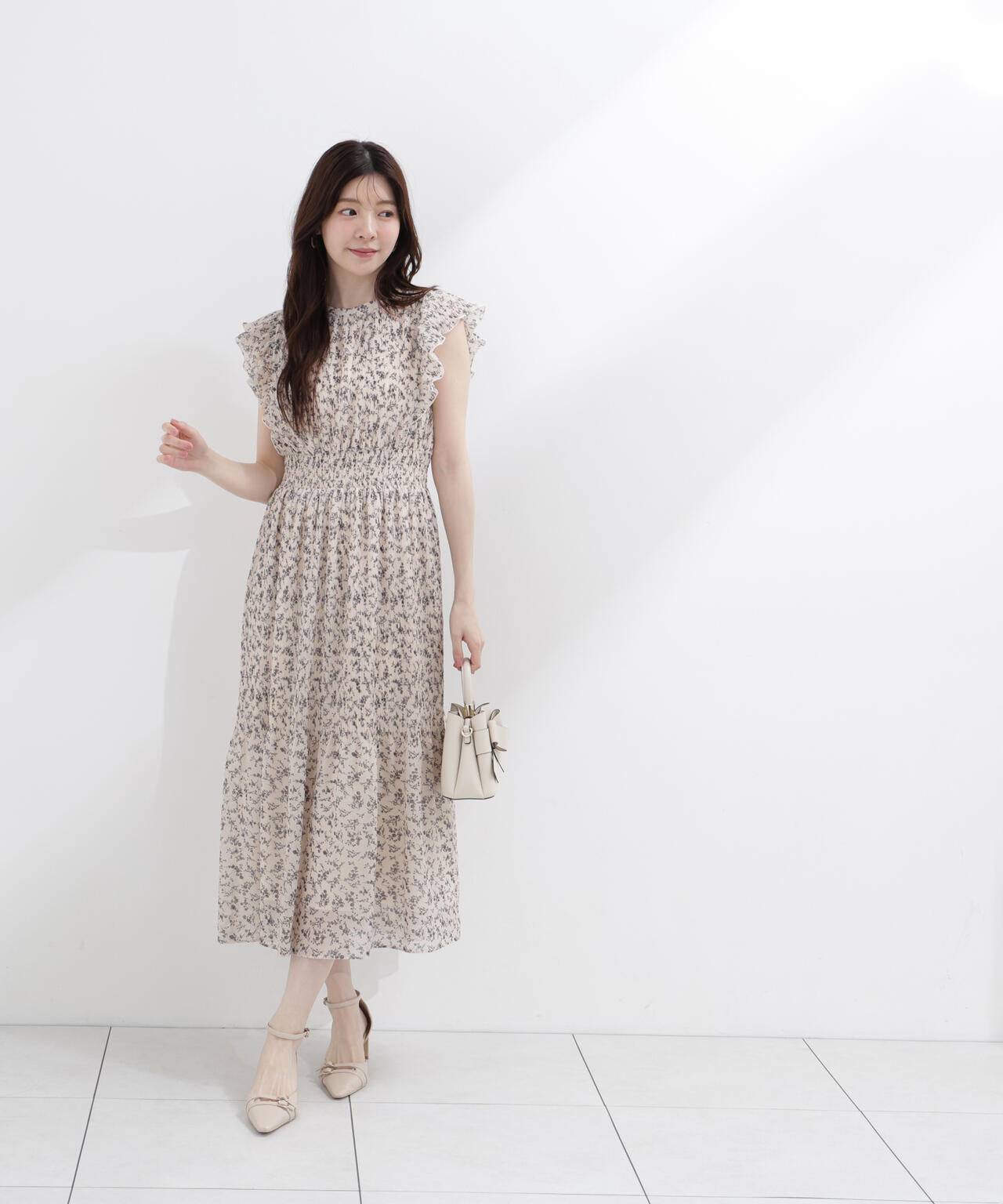 小花楊柳ロングワンピース | PROPORTION BODY DRESSING