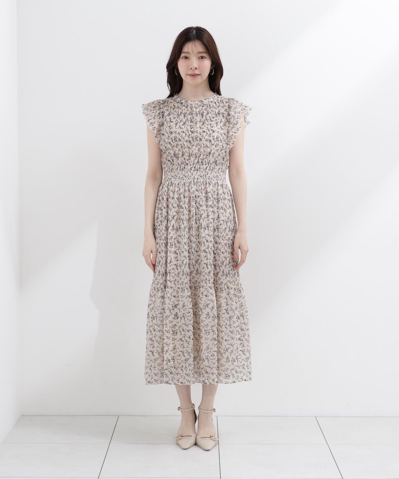 小花楊柳ロングワンピース | PROPORTION BODY DRESSING