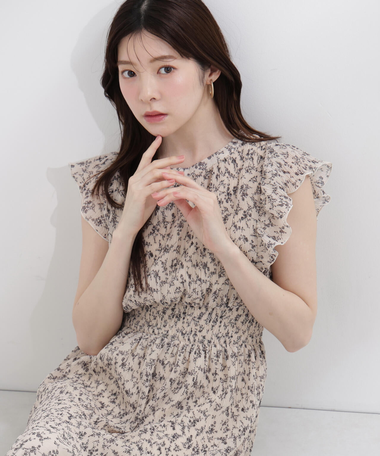 小花楊柳ロングワンピース | PROPORTION BODY DRESSING