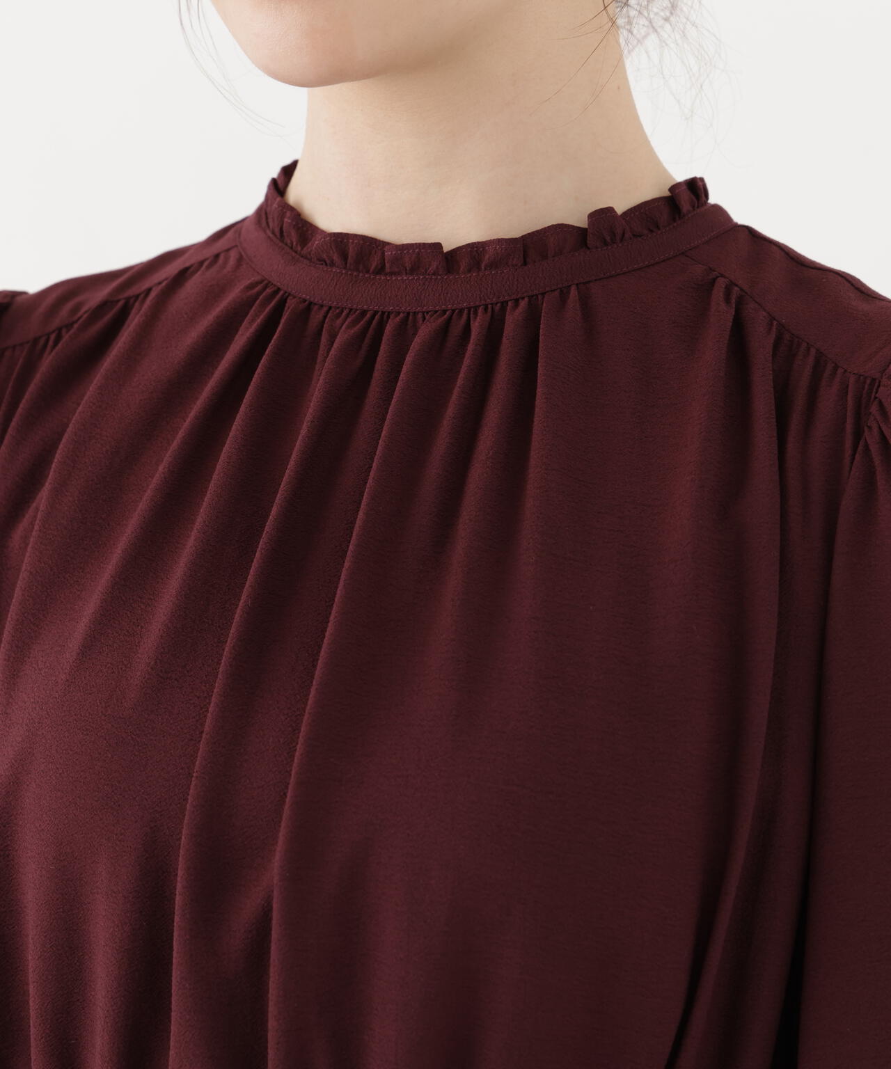 部分刺繍スリーブワンピース | PROPORTION BODY DRESSING