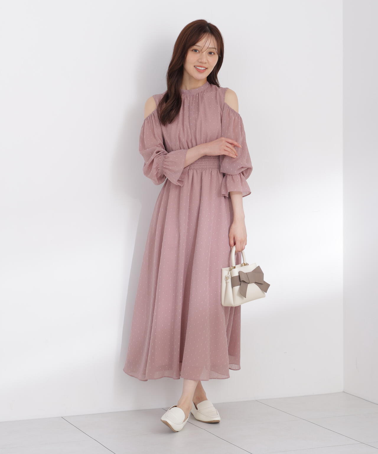 オープンショルダーワンピース | PROPORTION BODY DRESSING