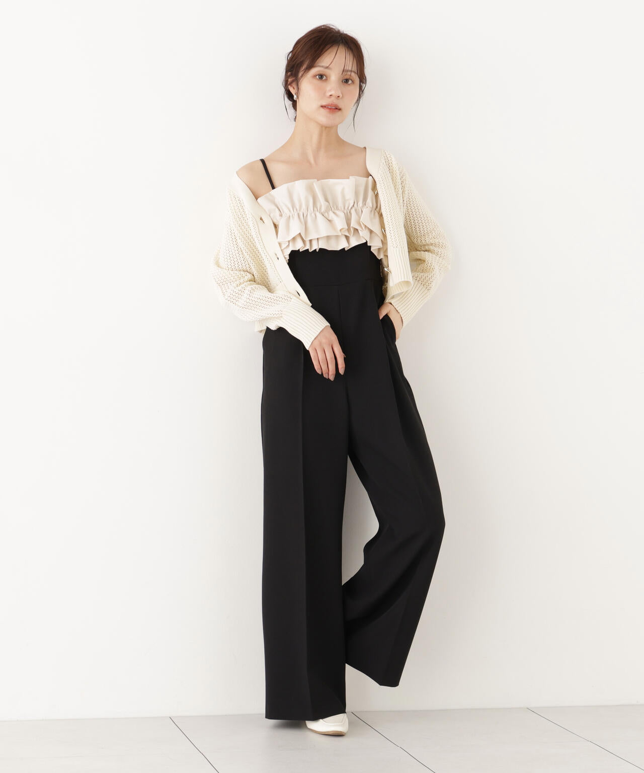 フリルカラーオールインワン | PROPORTION BODY DRESSING
