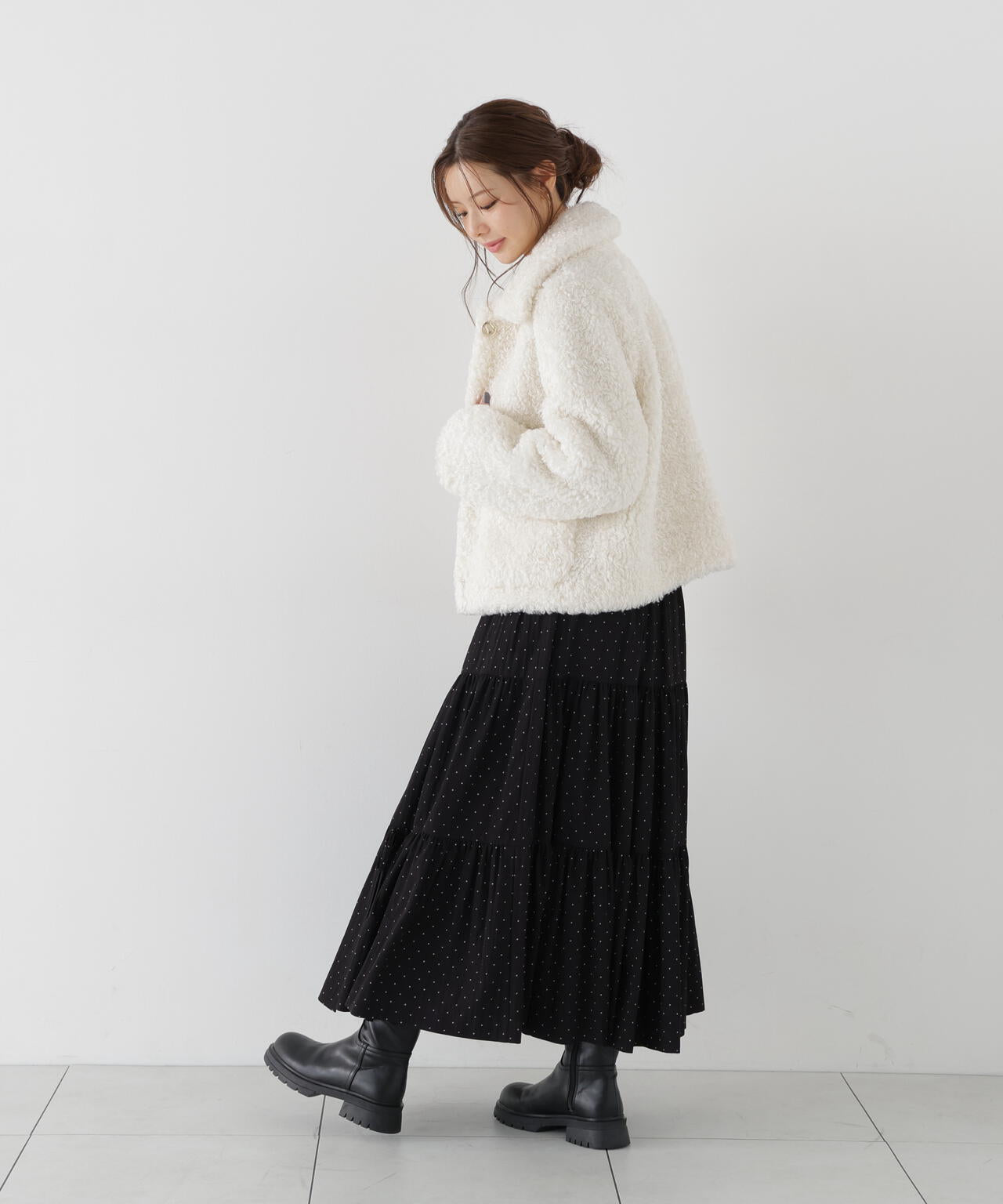 衿付きフェイクファーブルゾン | PROPORTION BODY DRESSING