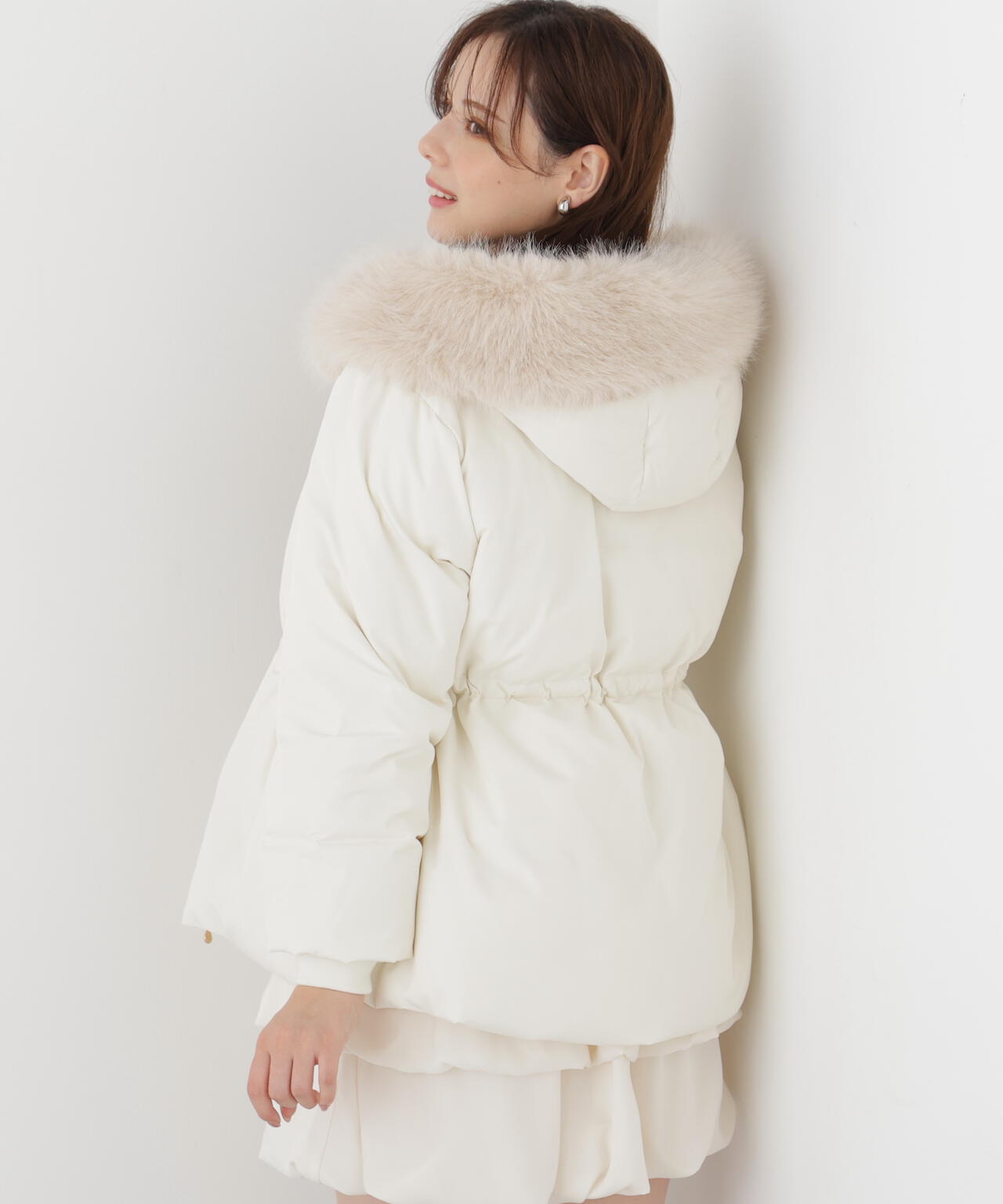 WEB限定カラー：ブルー＞ウエストマークショートダウン | PROPORTION