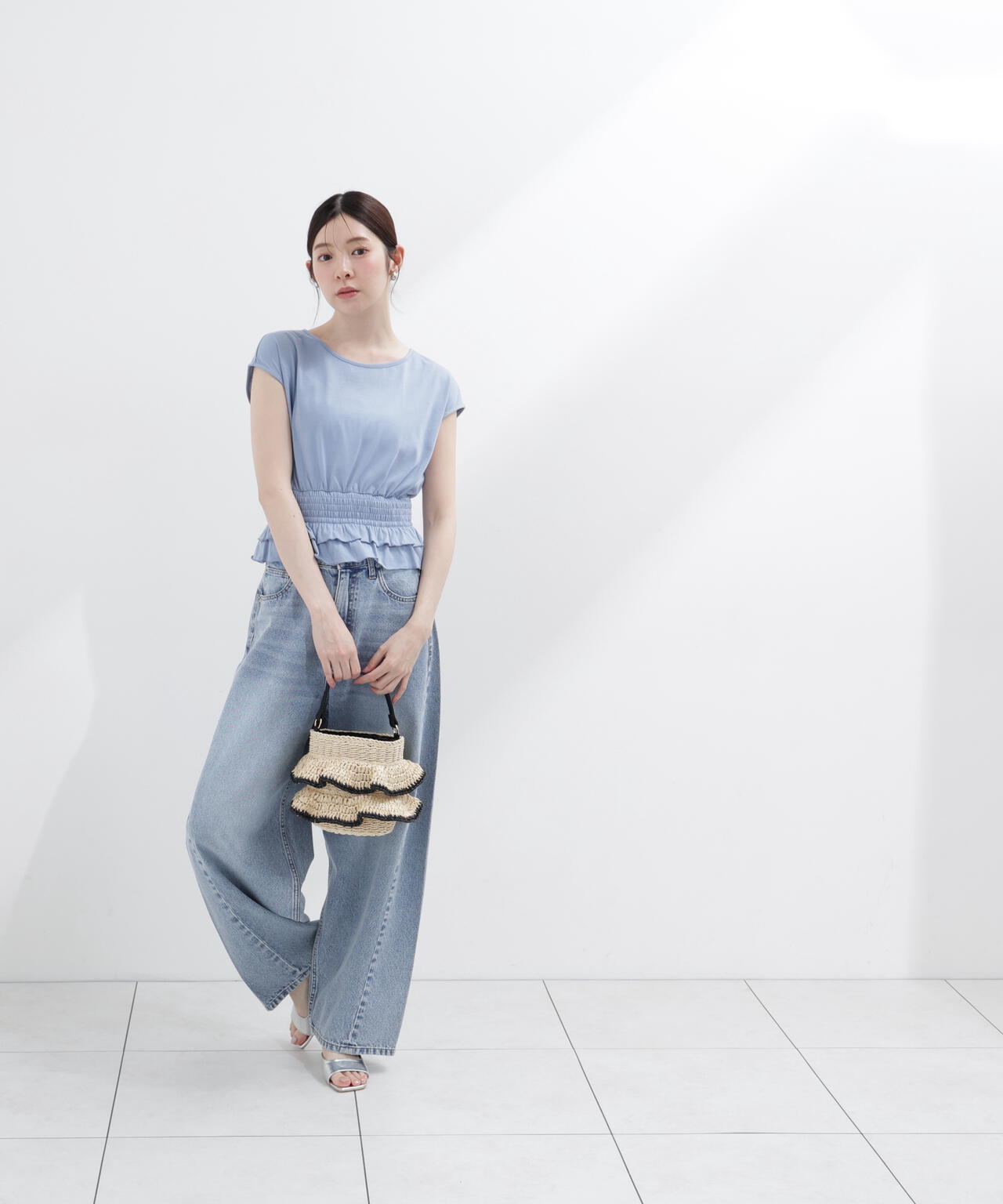 t*y様 PROPORTION BODY DRESSING ウエストマークショー ウエストギャザーカットトップス | PROPORTION BODY DRESSING