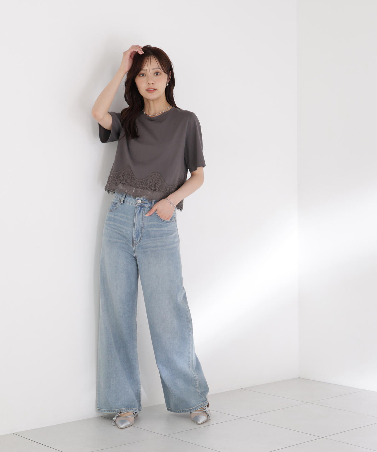 レーストリムカットソー | PROPORTION BODY DRESSING（プロポーション