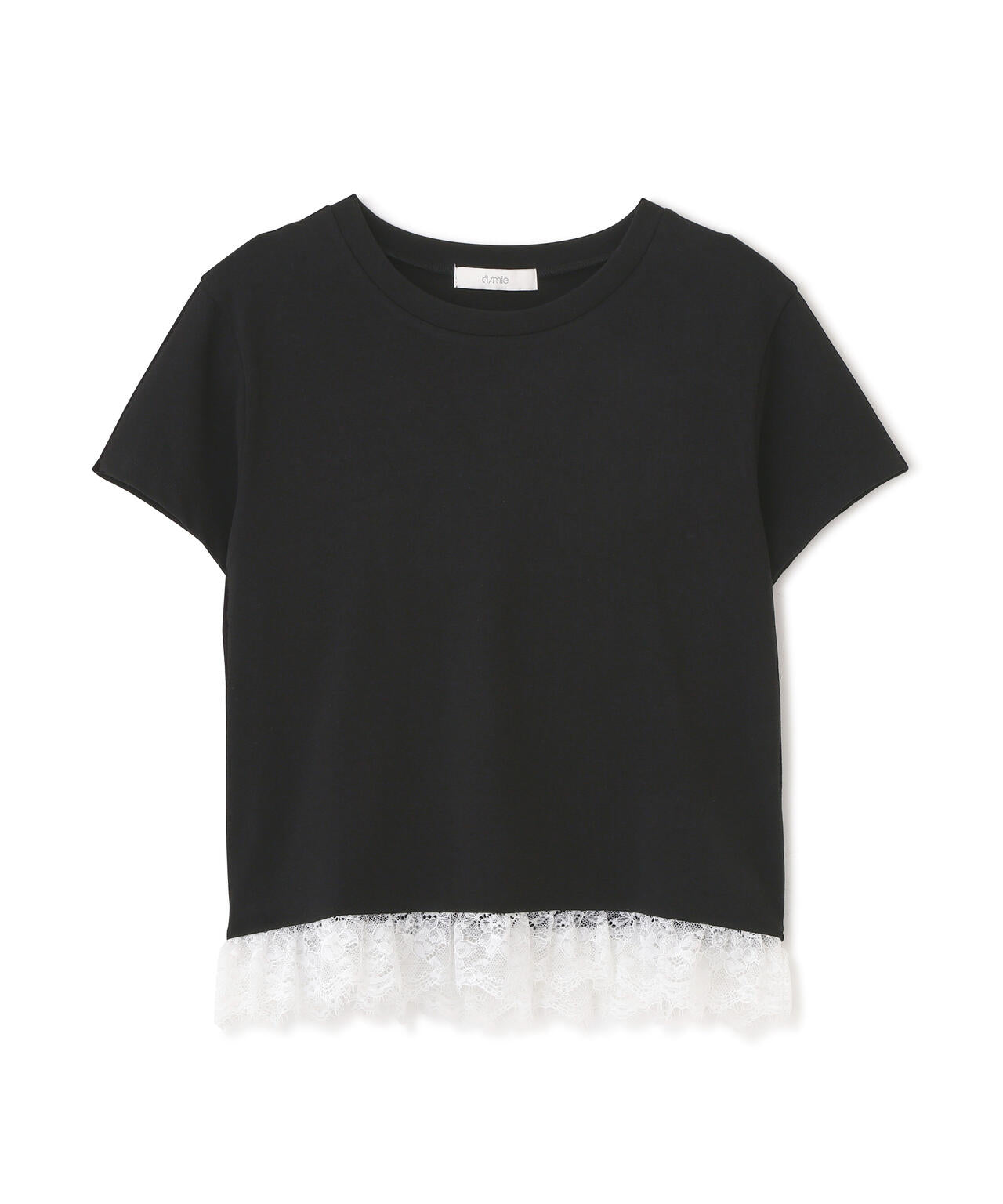 ＜青島心さん着用＞〈a/mie〉レースヘムTシャツ