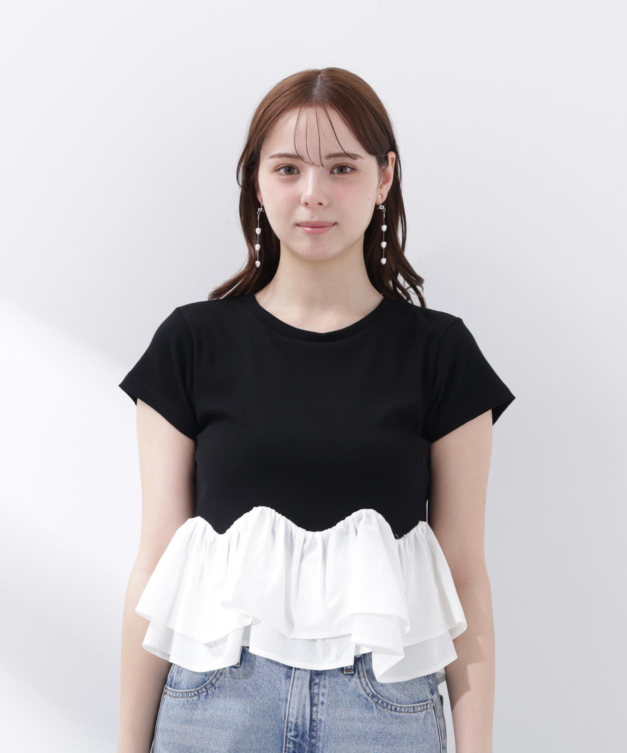 a/mie〉ホイップフリルTシャツ | PROPORTION BODY DRESSING