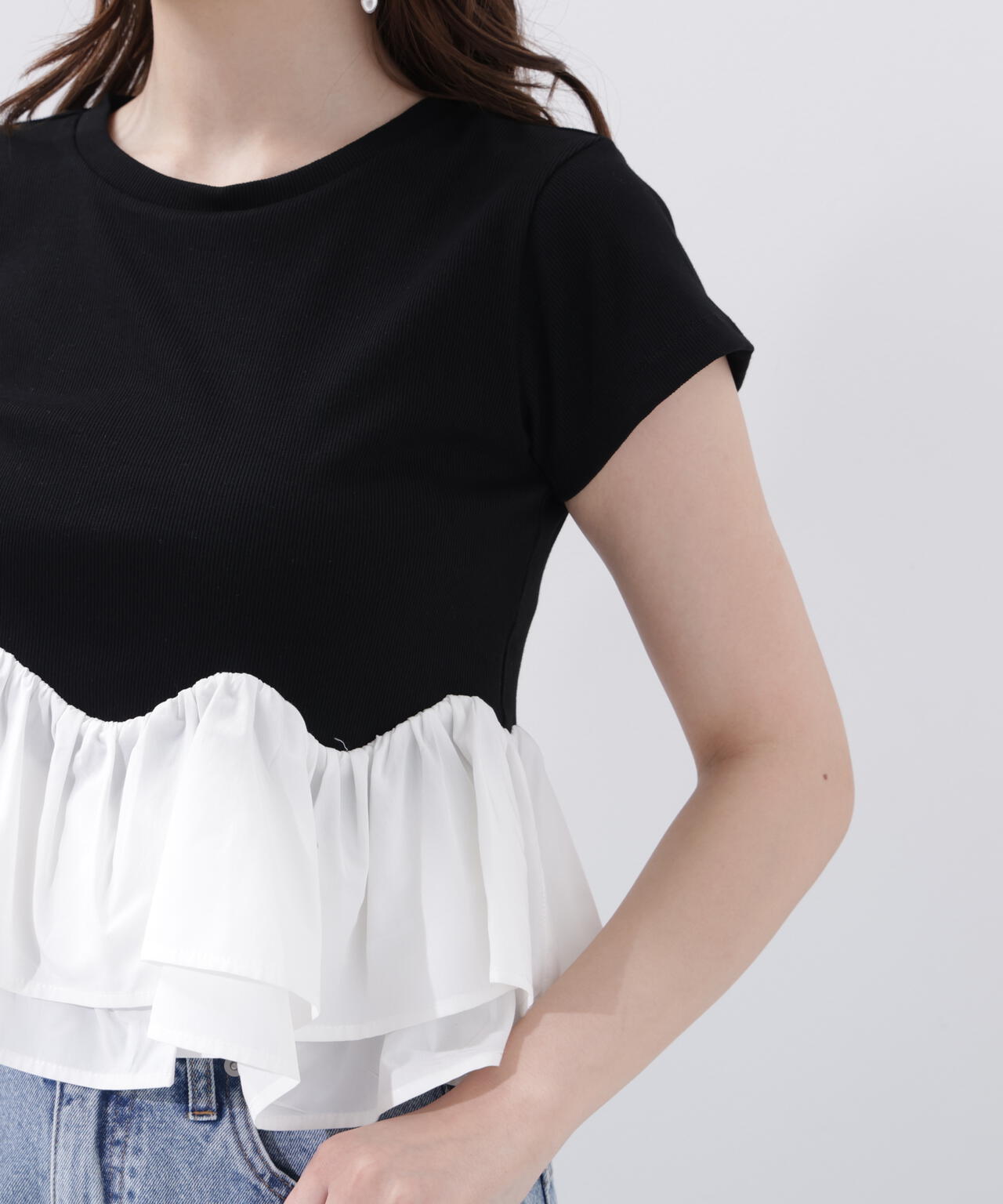 a/mie〉ホイップフリルTシャツ | PROPORTION BODY DRESSING