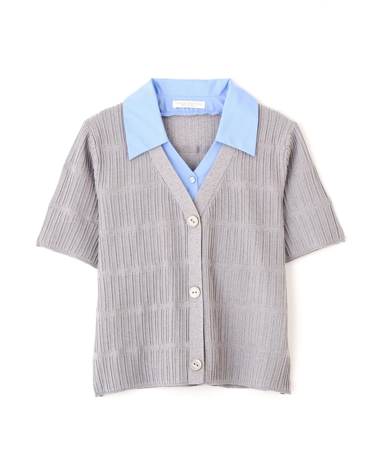 変わり編み襟付きニットトップス | PROPORTION BODY DRESSING