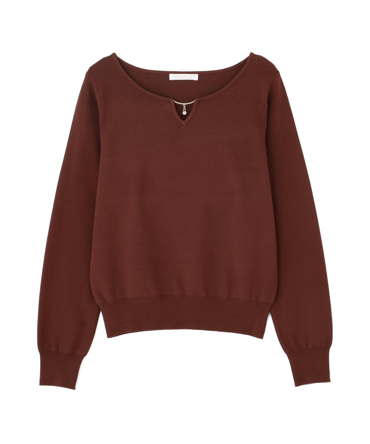 キラ付きハートネック総針トップス | PROPORTION BODY DRESSING
