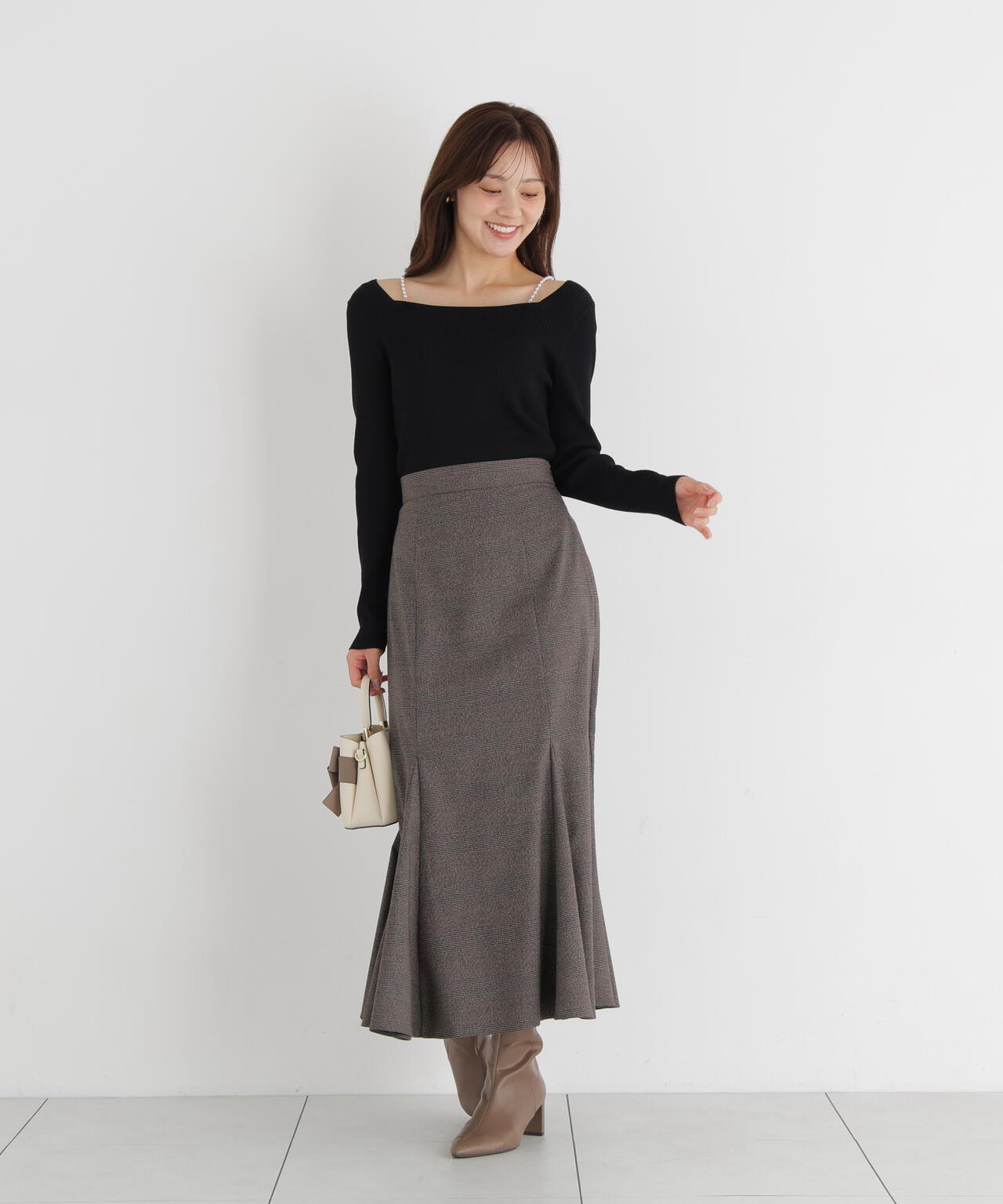 パールチェーン付きニットトップス | PROPORTION BODY DRESSING