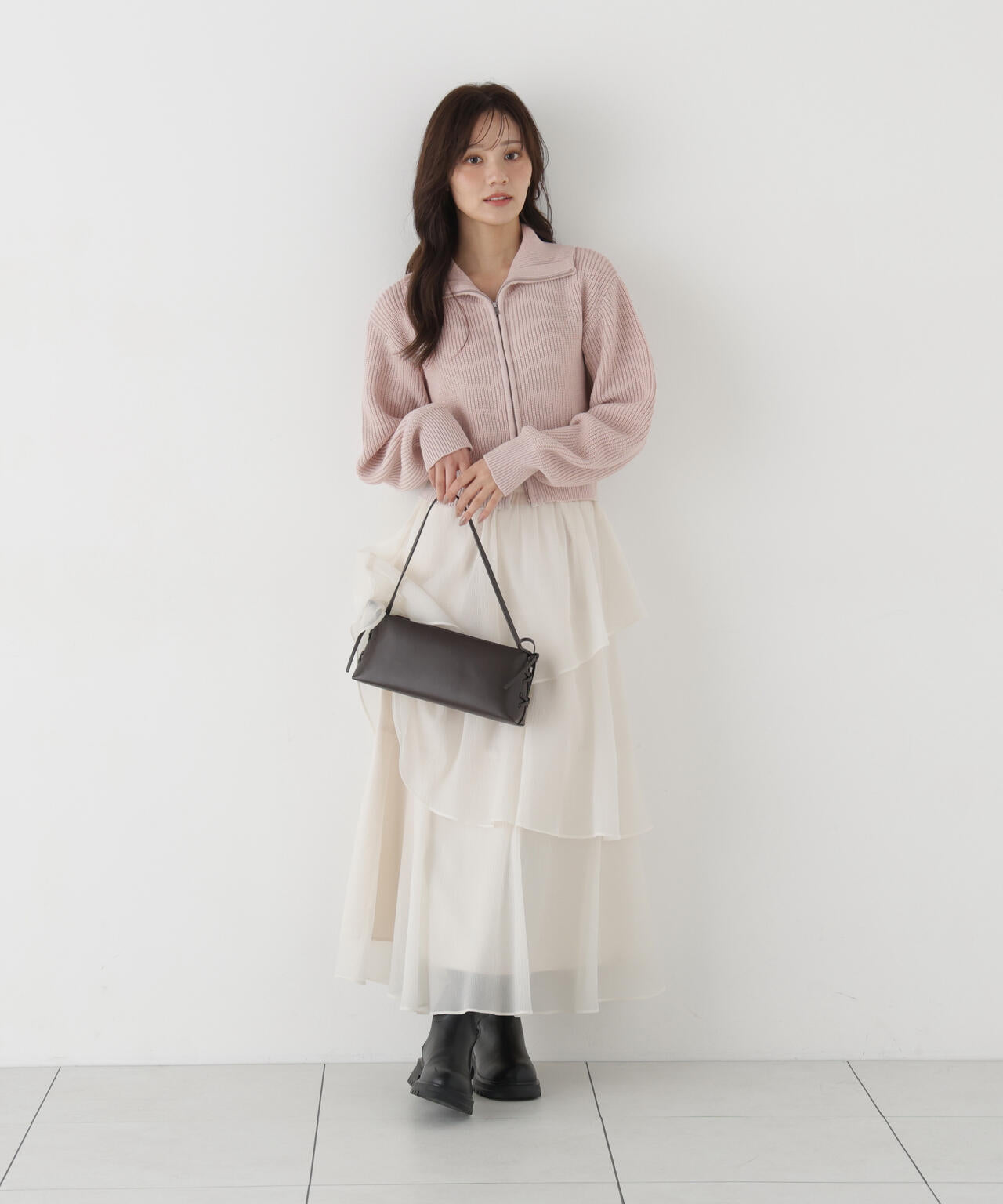 a/mie＞フロントジップニット | PROPORTION BODY DRESSING
