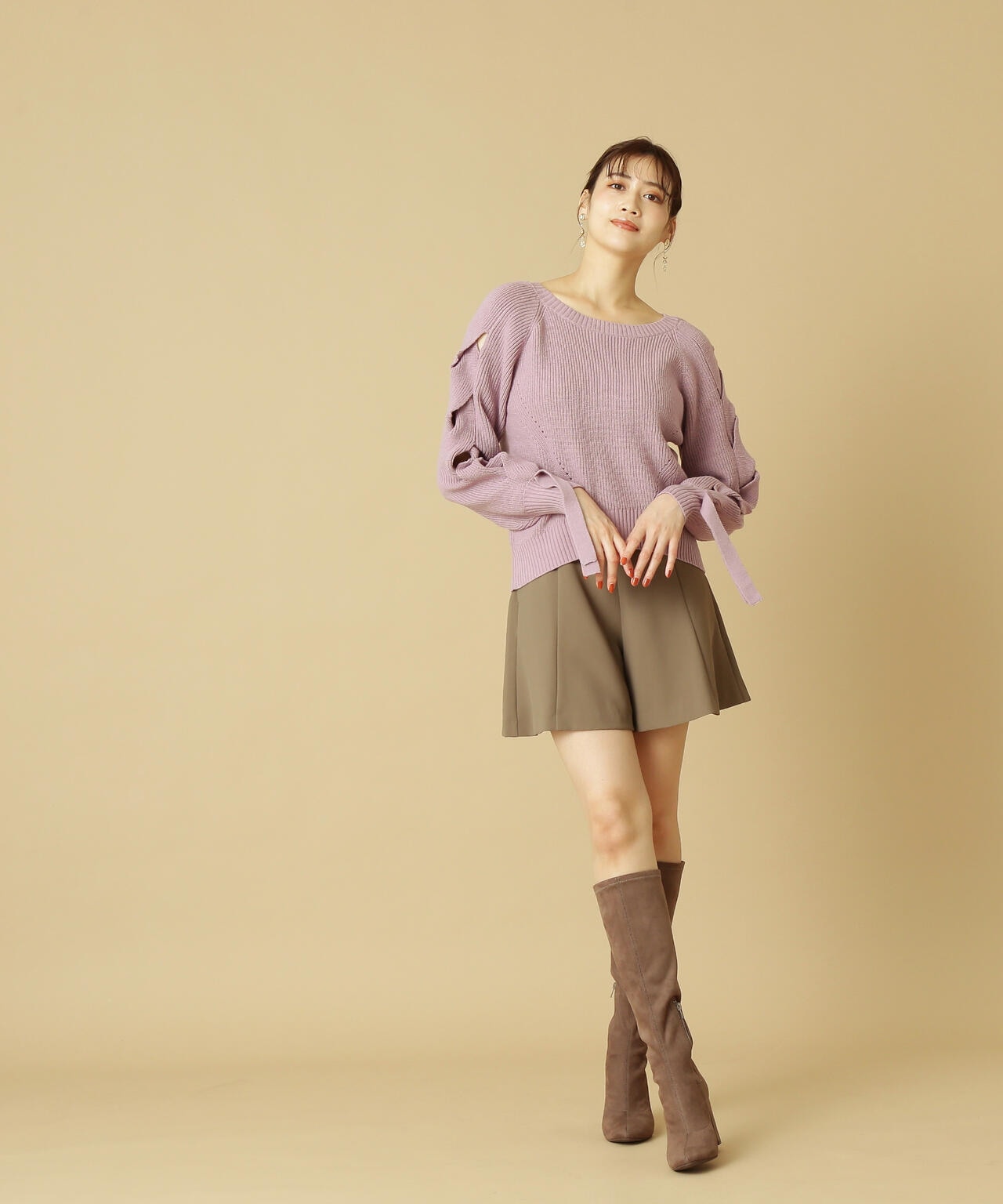 ベーシックフレアショートパンツ