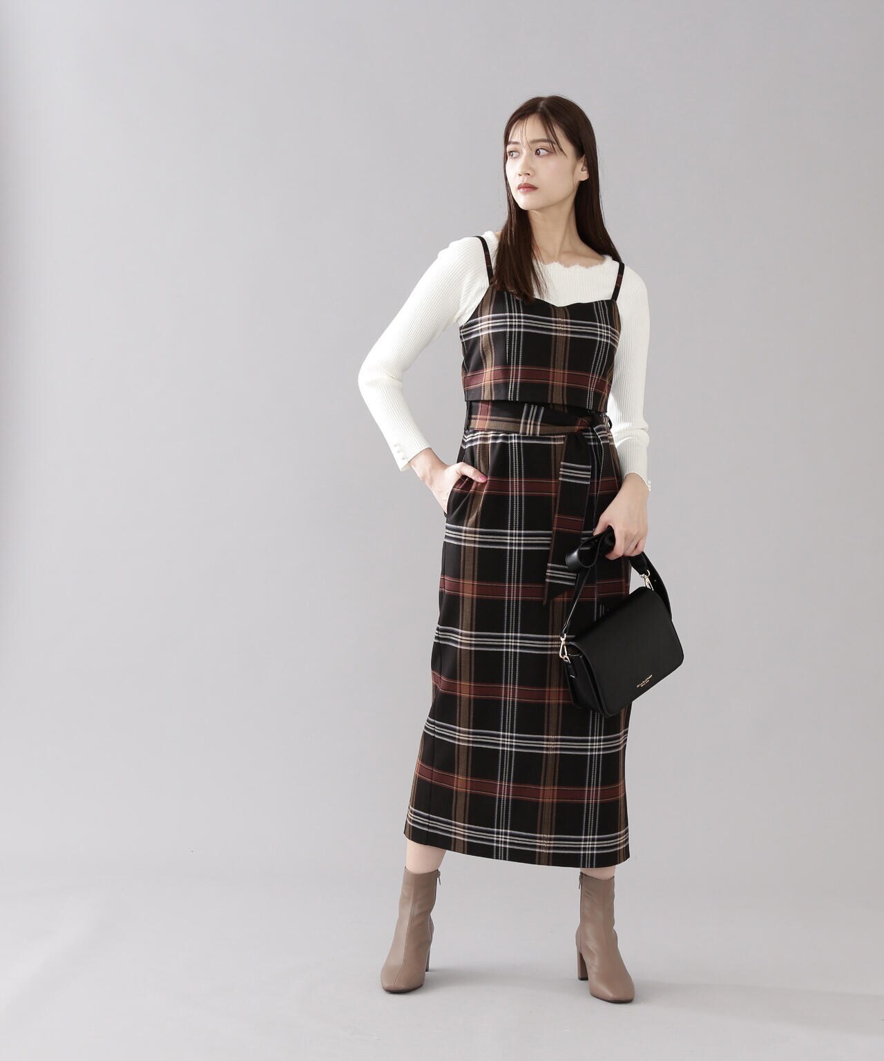 【美人百花11月号 宮田聡子さん着用商品】ミディブーツ