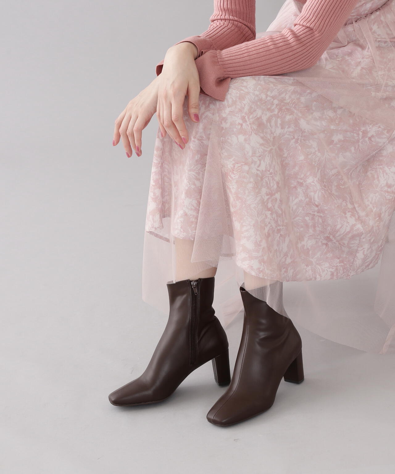 【美人百花11月号 宮田聡子さん着用商品】ミディブーツ