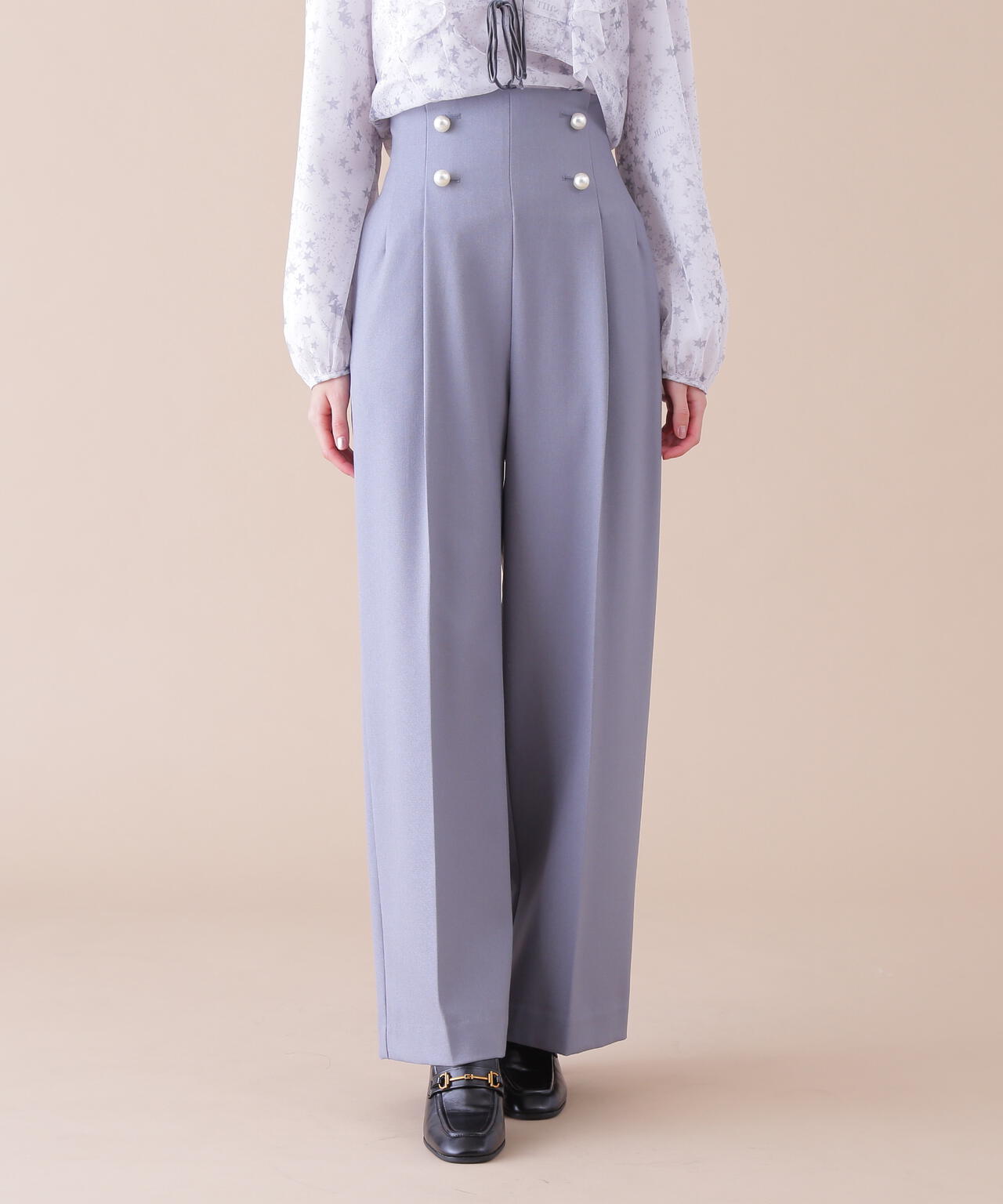 eS】パールボタンワイドパンツ | JILL by JILL STUART（ジル