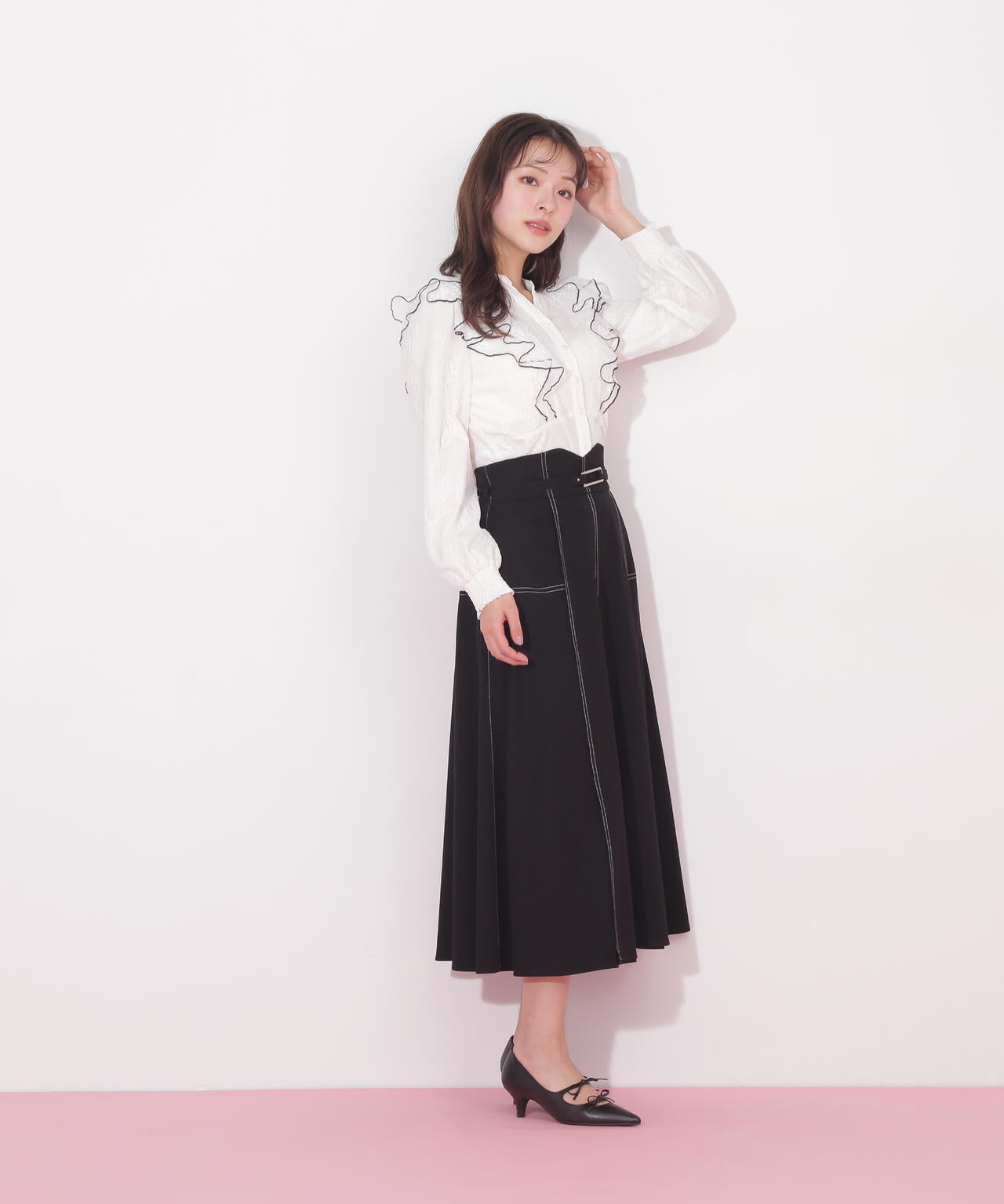 デニムライクステッチシリーズ2 フレアスカート | JILL by JILL STUART