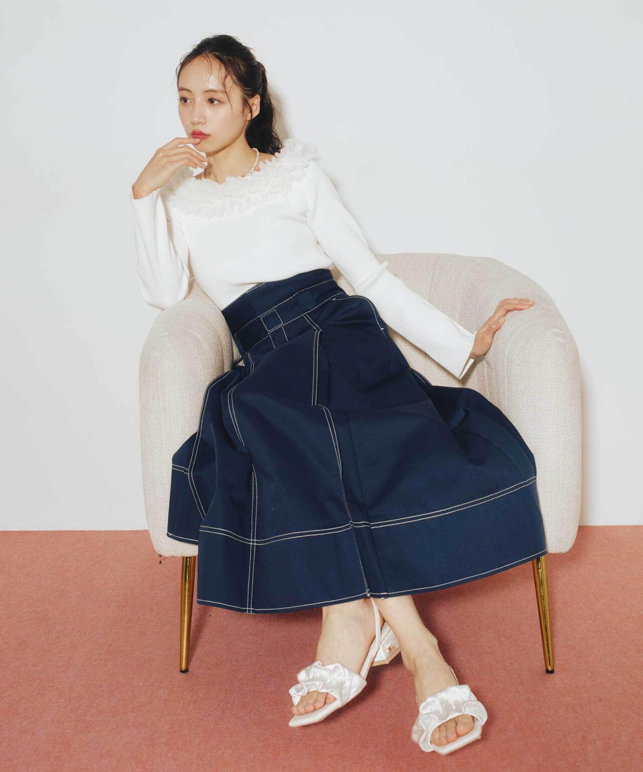「Dickies × JILL by JILL STUART」別注ステッチロングスカート