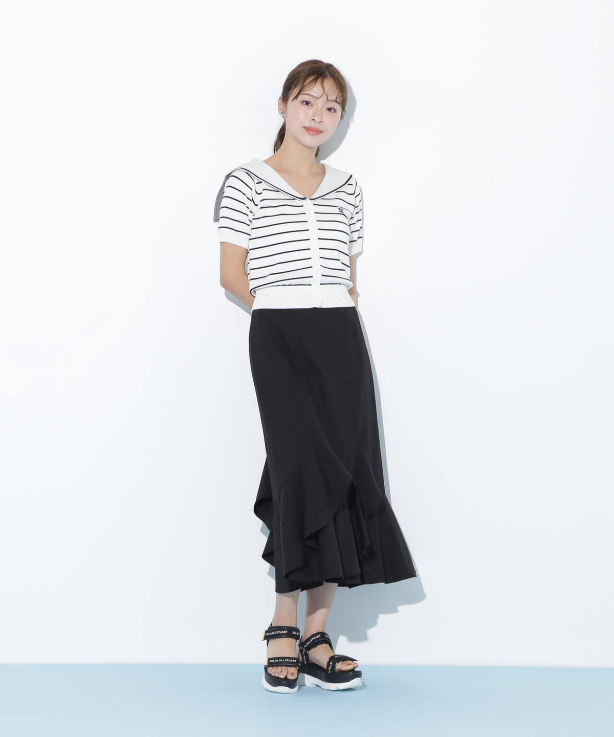 ラッフルマーメイドスカート