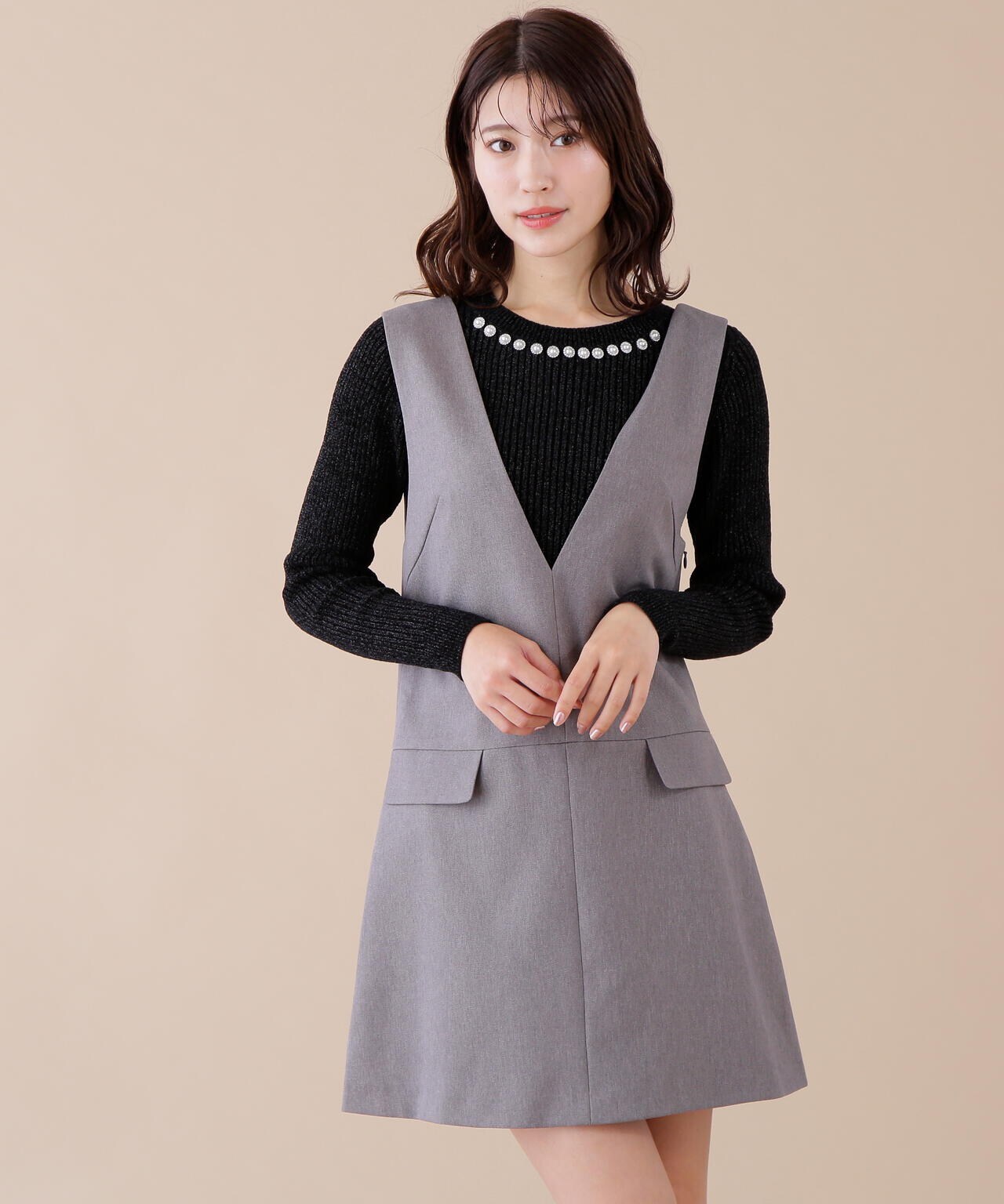 【新品未使用タグ付き】バックリボンミニジャンスカ(完売品) バックリボンミニジャンスカ | JILL by JILL STUART（ジル バイ ジル