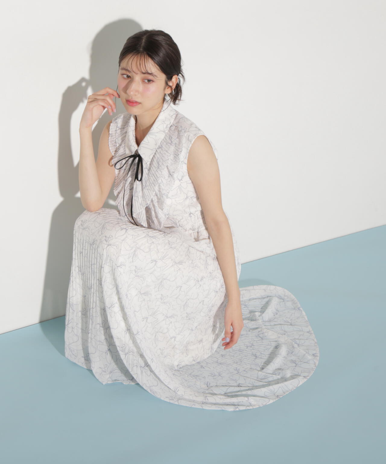 プリーツフリルプリントワンピース | JILL by JILL STUART（ジル バイ