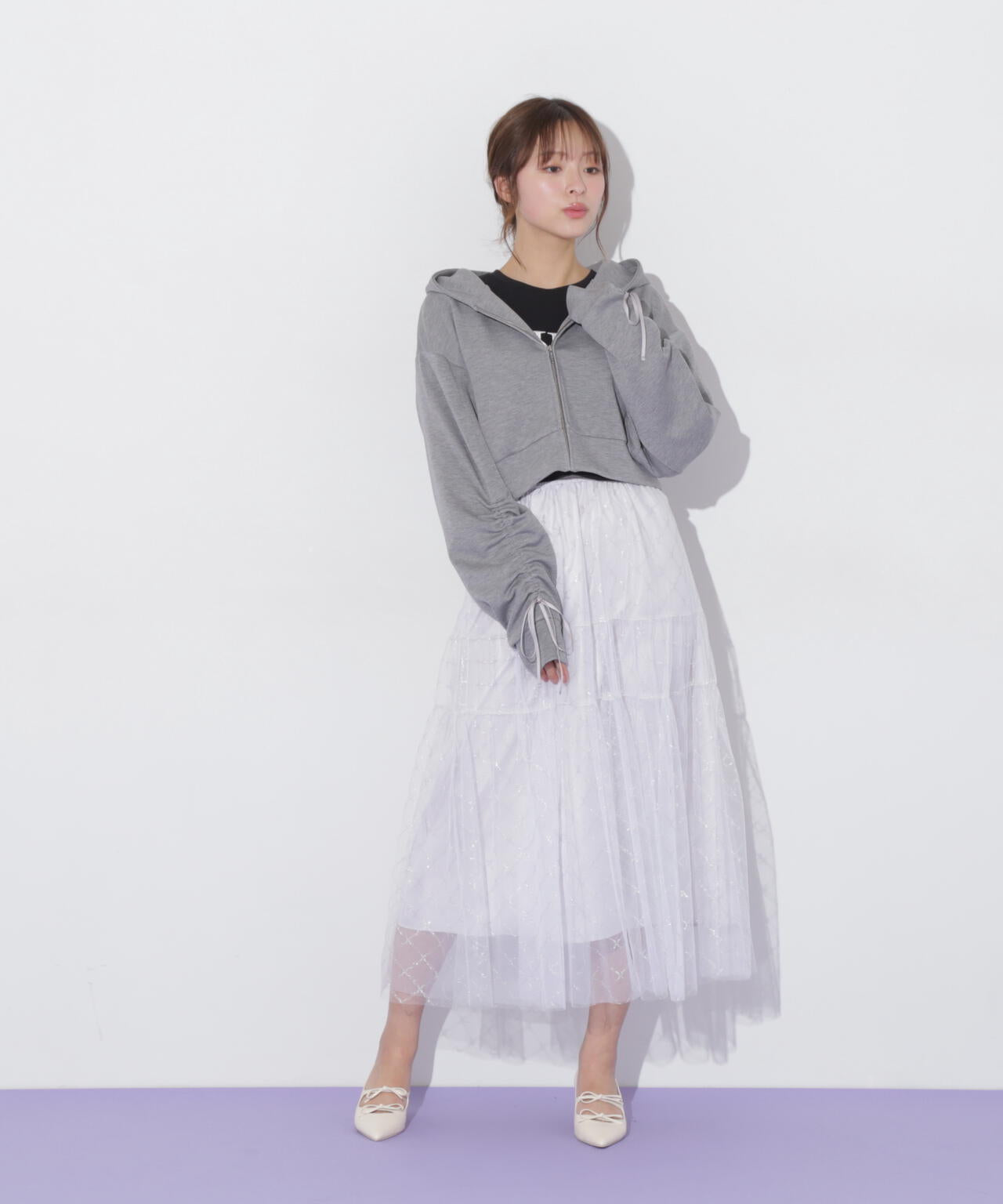 ギャザースリーブダイバーパーカー | JILL by JILL STUART（ジル