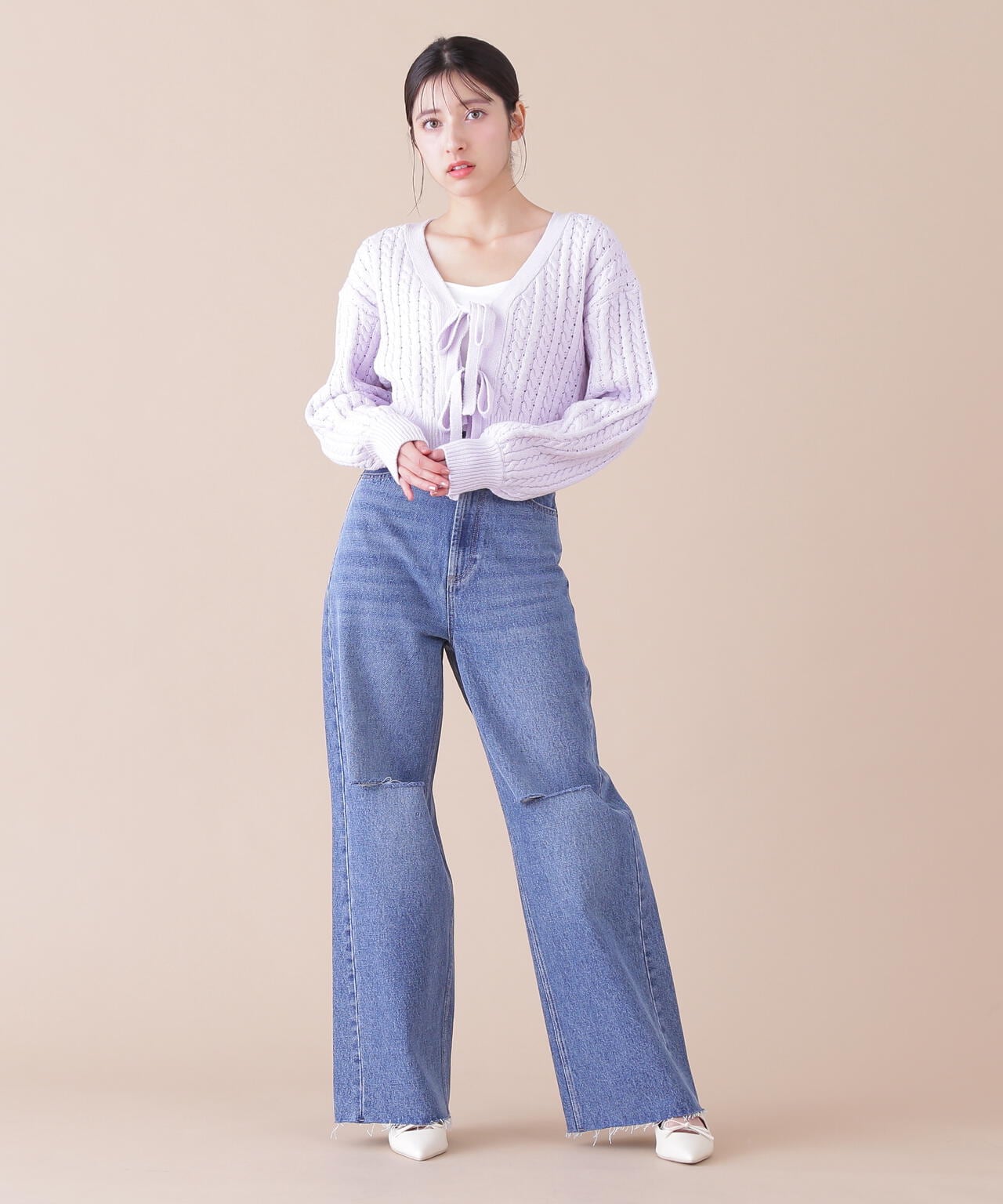 透かし編みニットボレロ | JILL by JILL STUART（ジル バイ ジル