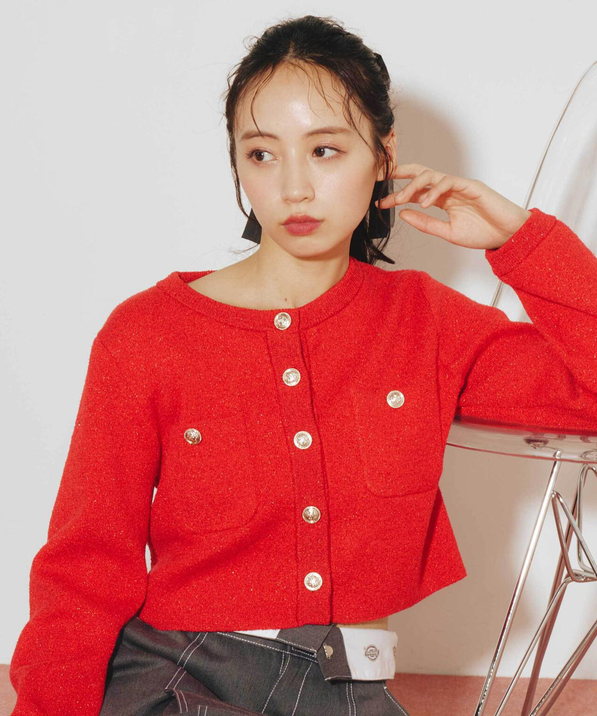 ブークレーニットジャケット | JILL by JILL STUART（ジル バイ ジル 