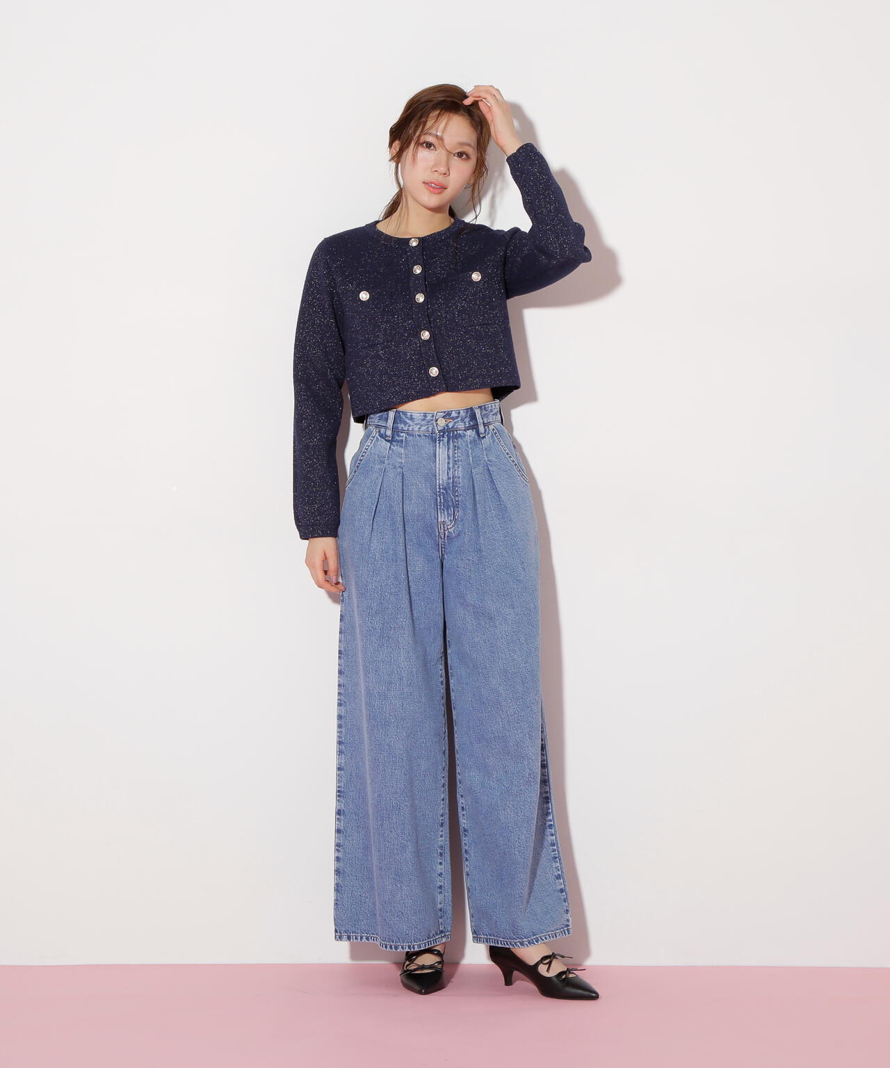 ブークレーニットジャケット