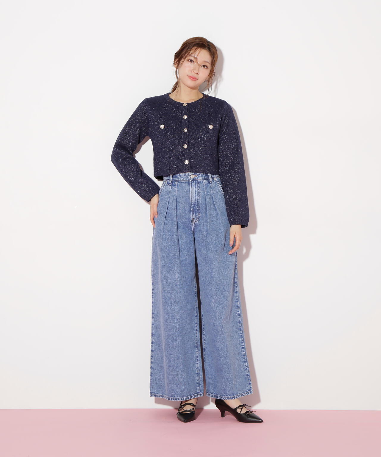 ブークレーニットジャケット