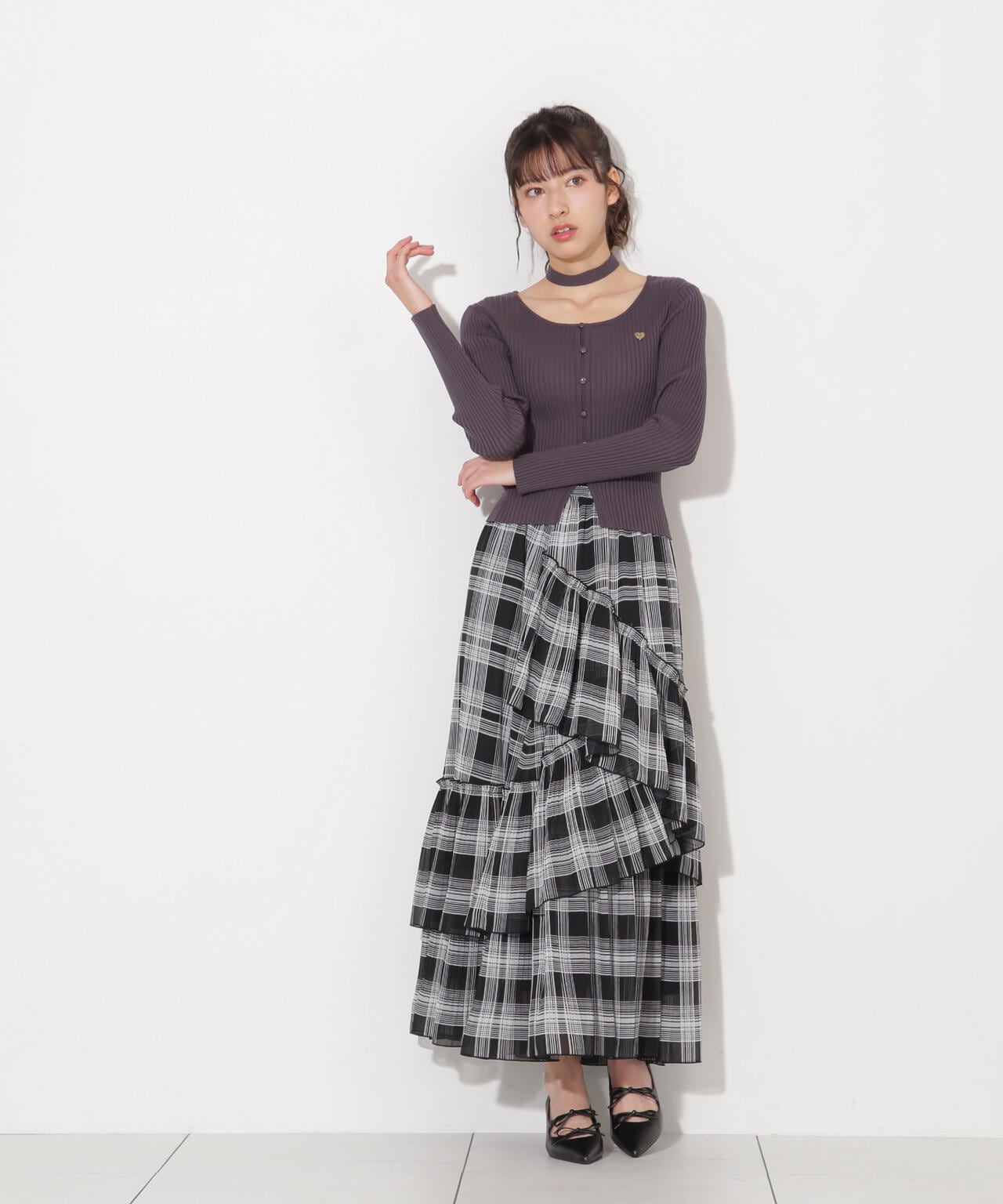 ハートチョーカー付きカーデトップス | JILL by JILL STUART（ジル