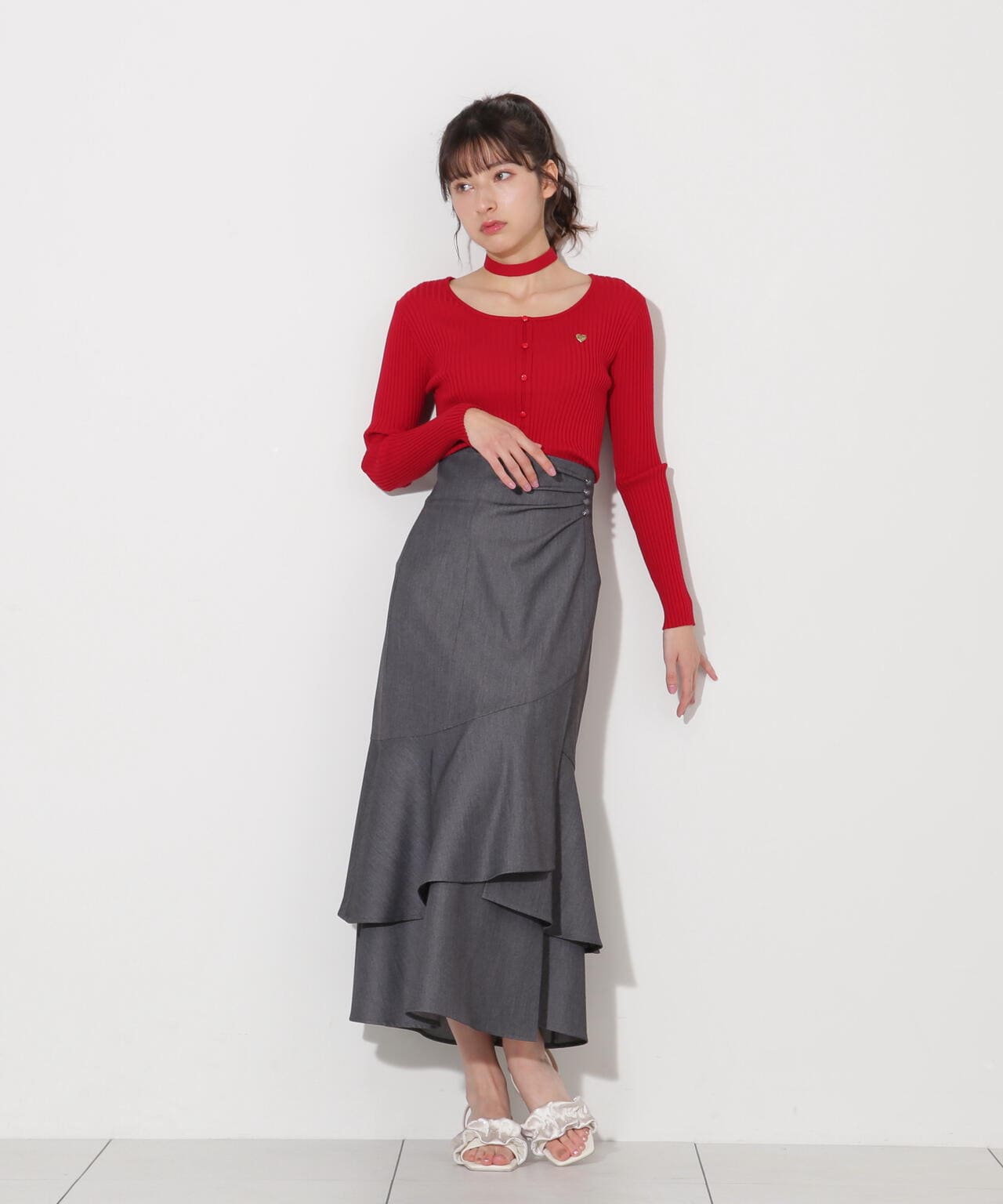 ハートチョーカー付きカーデトップス | JILL by JILL STUART（ジル