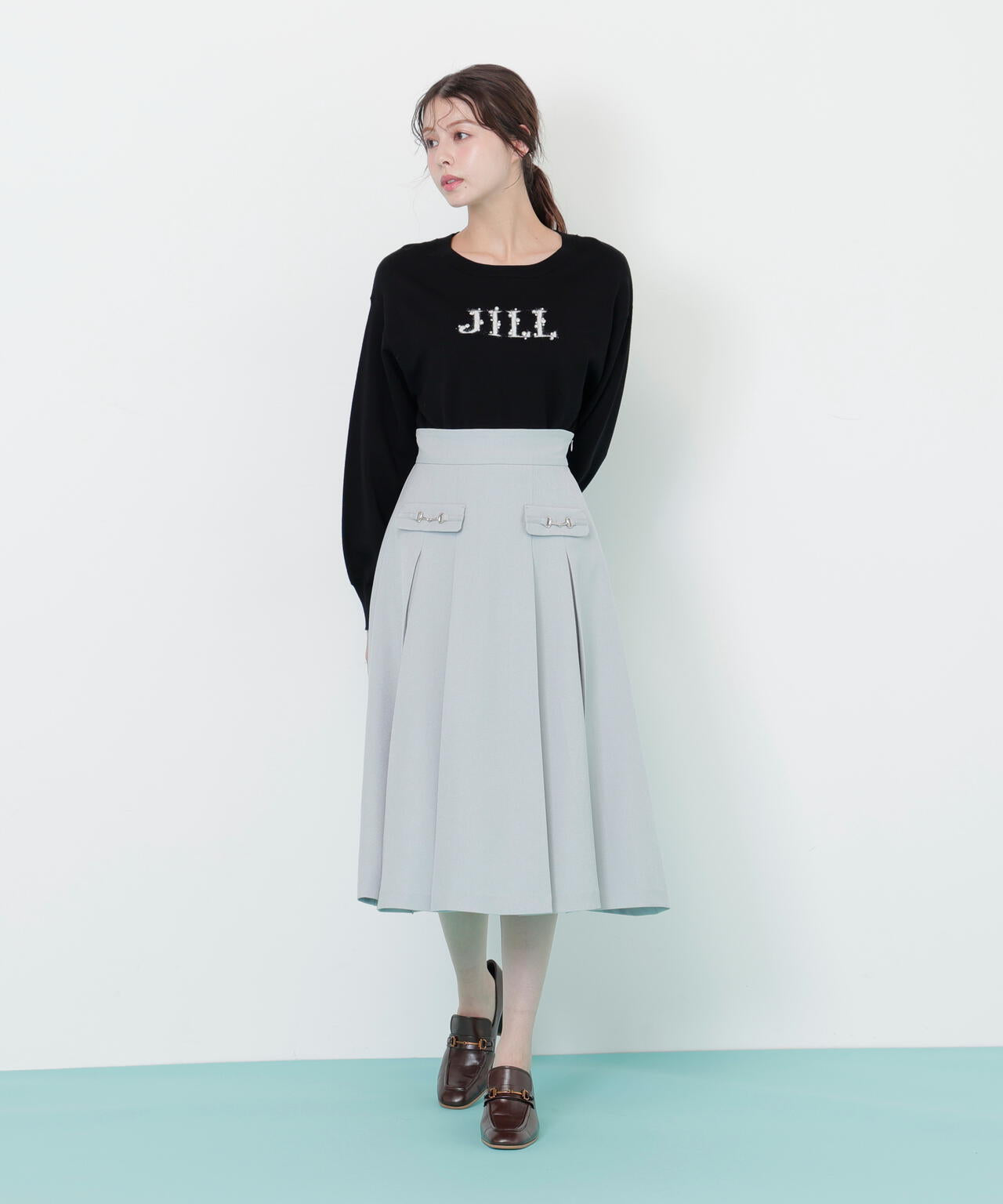 ファンシーヤーンビジューロゴニット | JILL by JILL STUART（ジル