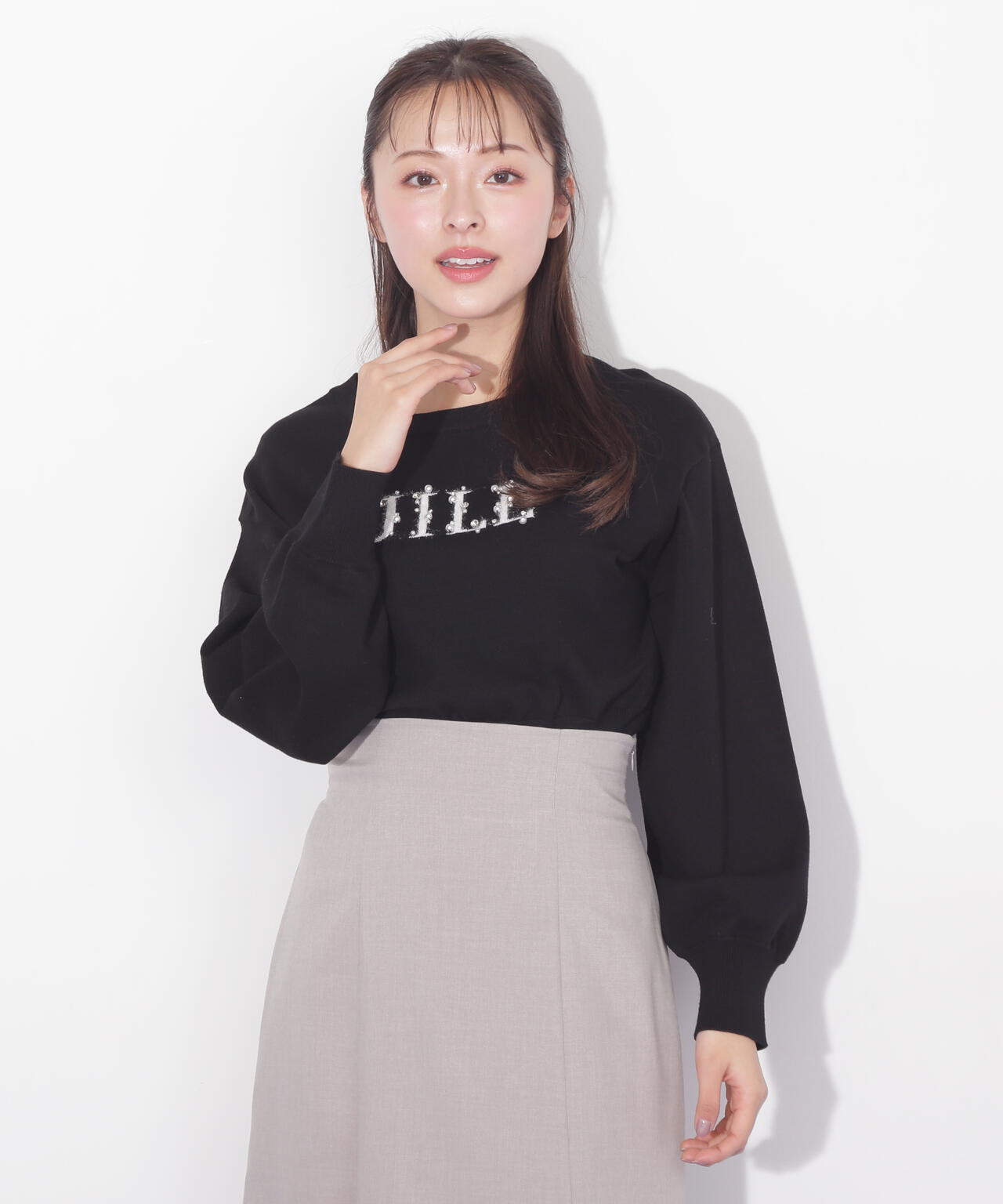 JILL STUART❤️ビジューニット JILL by JILL STUART｜ロゴジャガードビジューニット | Rakuten