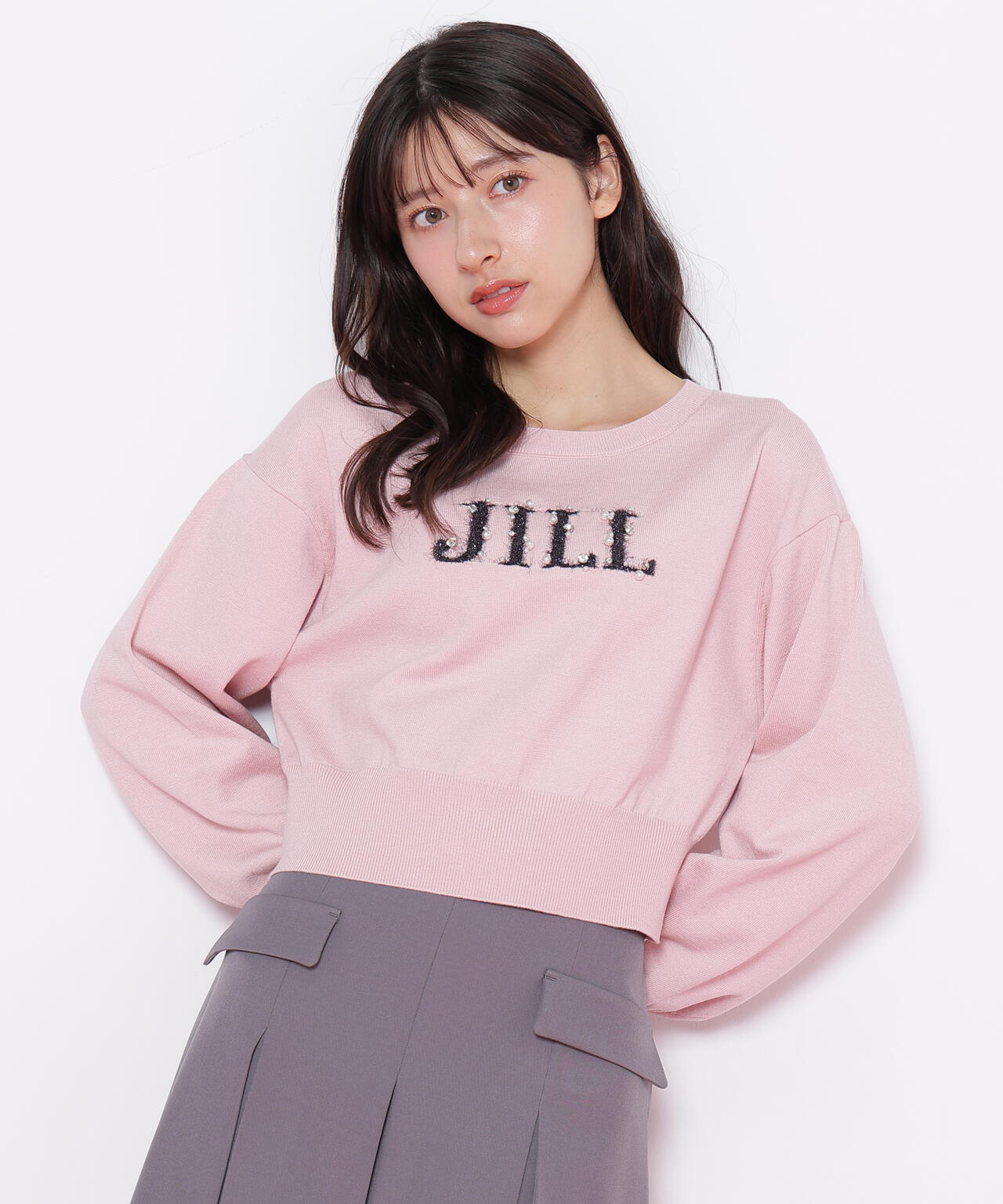 JILL STUART❤️ビジューニット JILL by JILL STUART｜ロゴジャガードビジューニット | Rakuten