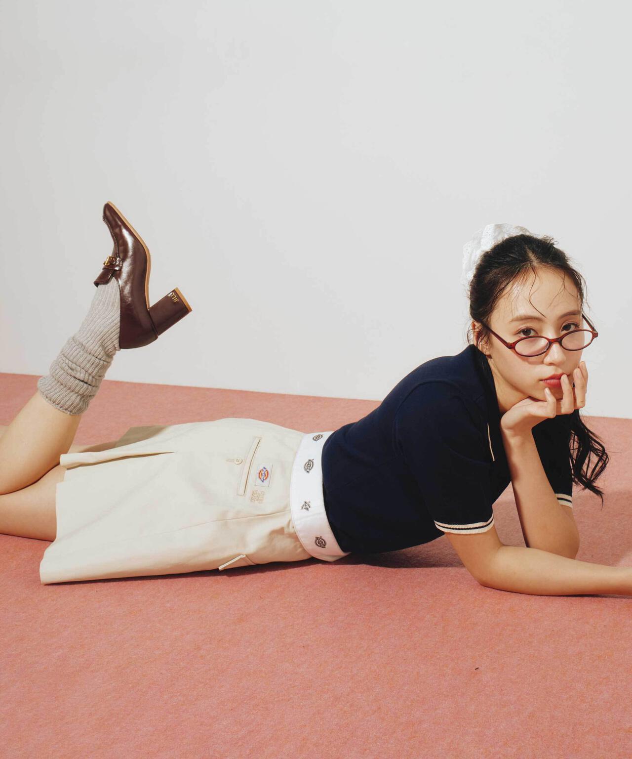 バイカラーポロシャツ五分袖ニット | JILL by JILL STUART（ジル バイ