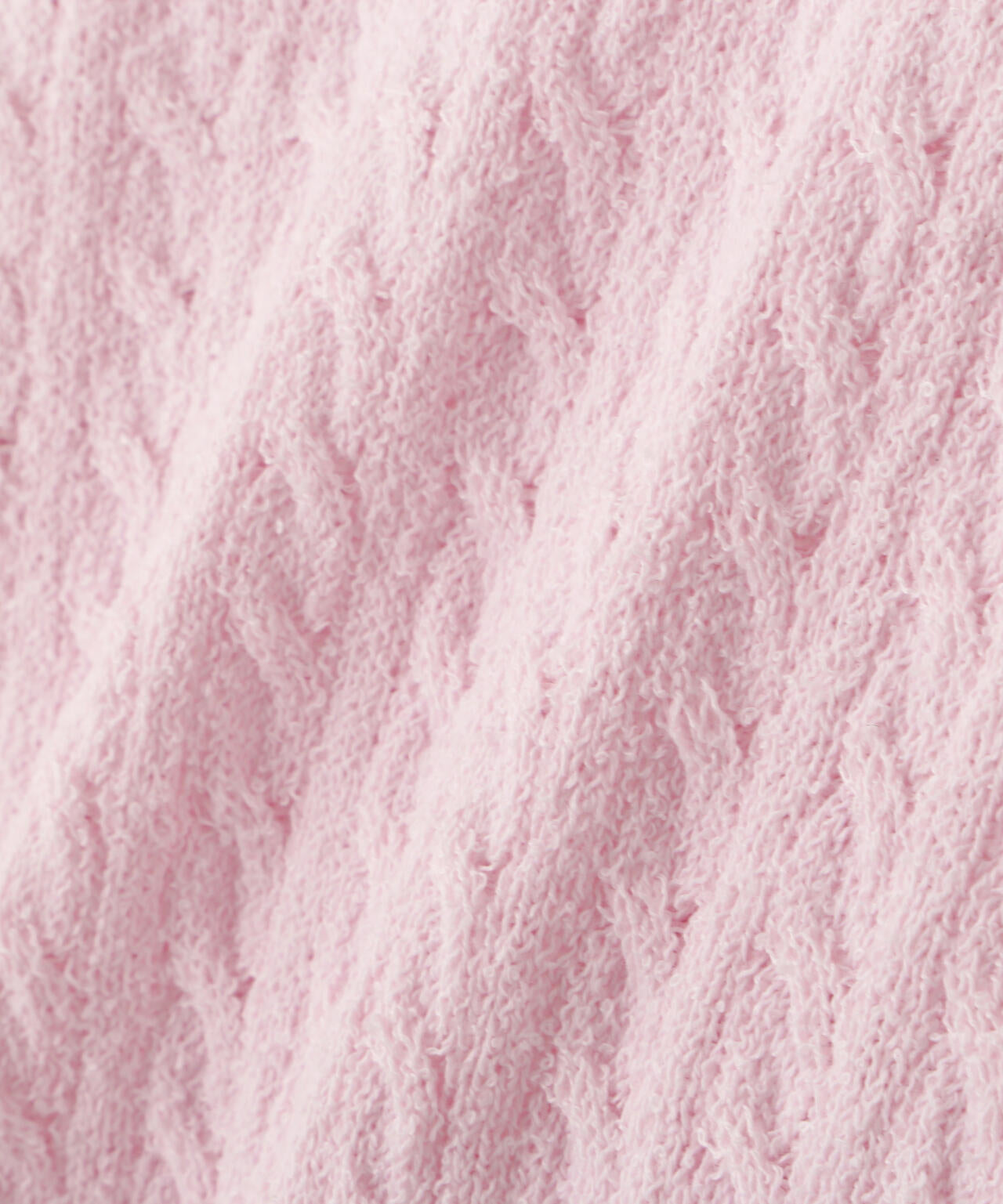 ミニブークレーケーブルニット