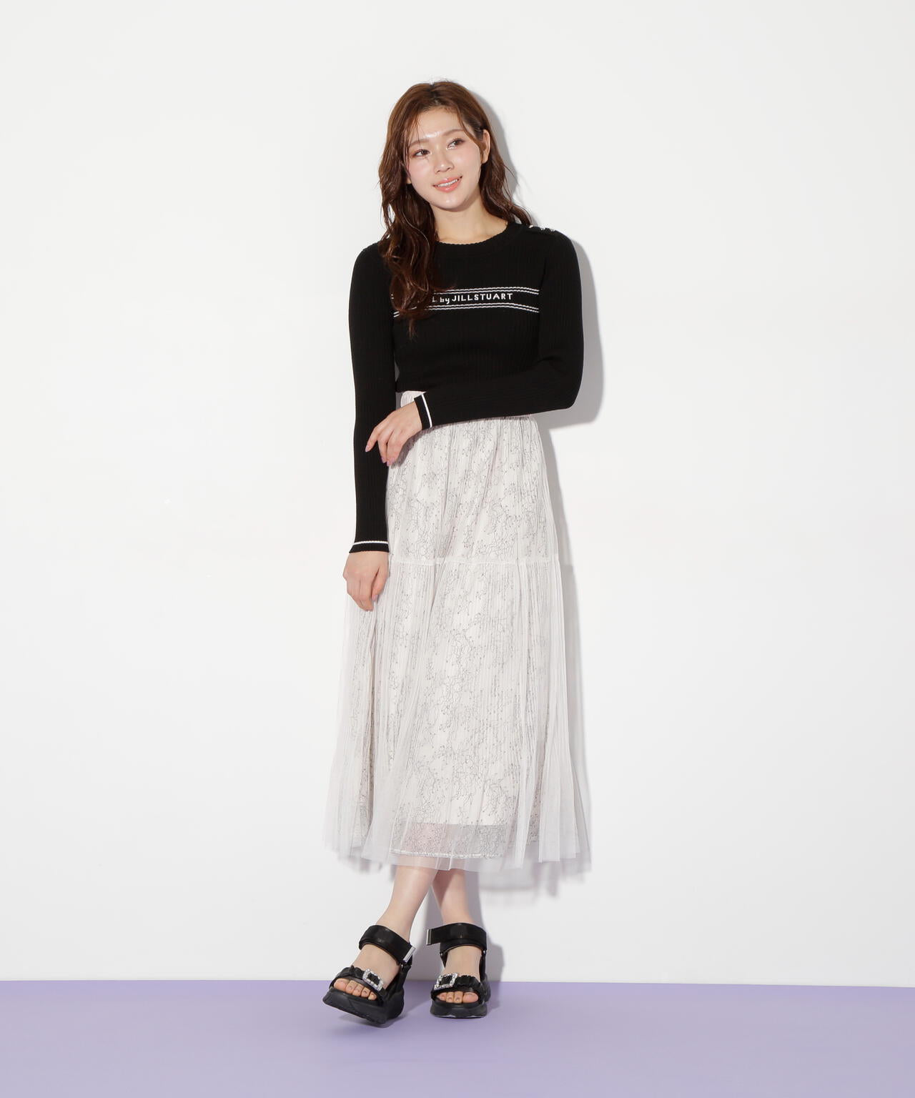 その他 Jill フロント釦配色ステッチスカート | JILL by JILL STUART（ジル