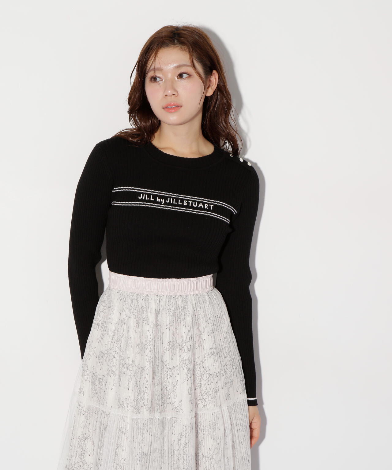 コンパクト配色ロゴニット | JILL by JILL STUART（ジル バイ ジル