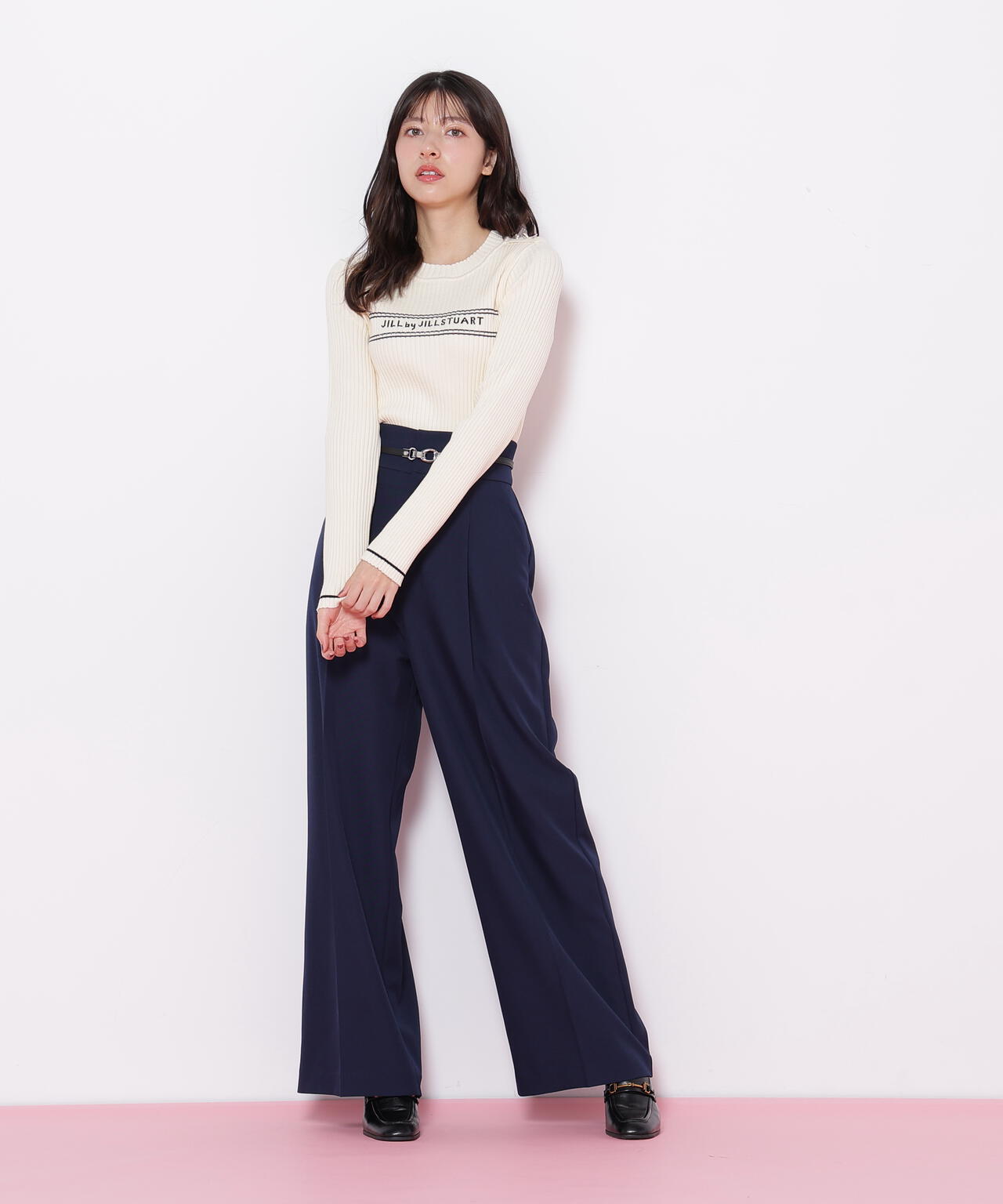 コンパクト配色ロゴニット | JILL by JILL STUART（ジル バイ ジル