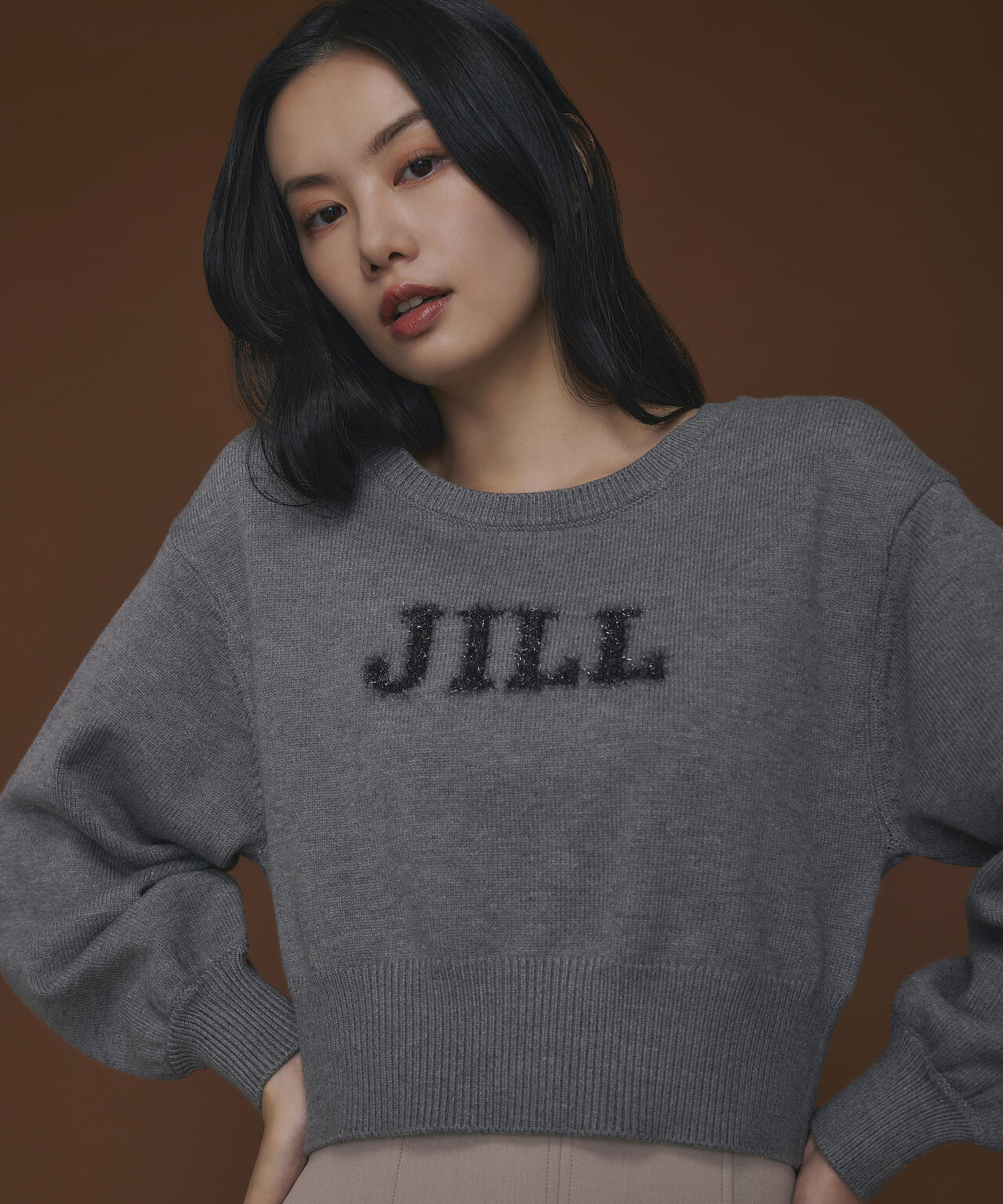 バリエ―ションジャガードロゴニット | JILL by JILL STUART バリエ―ションジャガードロゴニット | JILL by JILL STUART