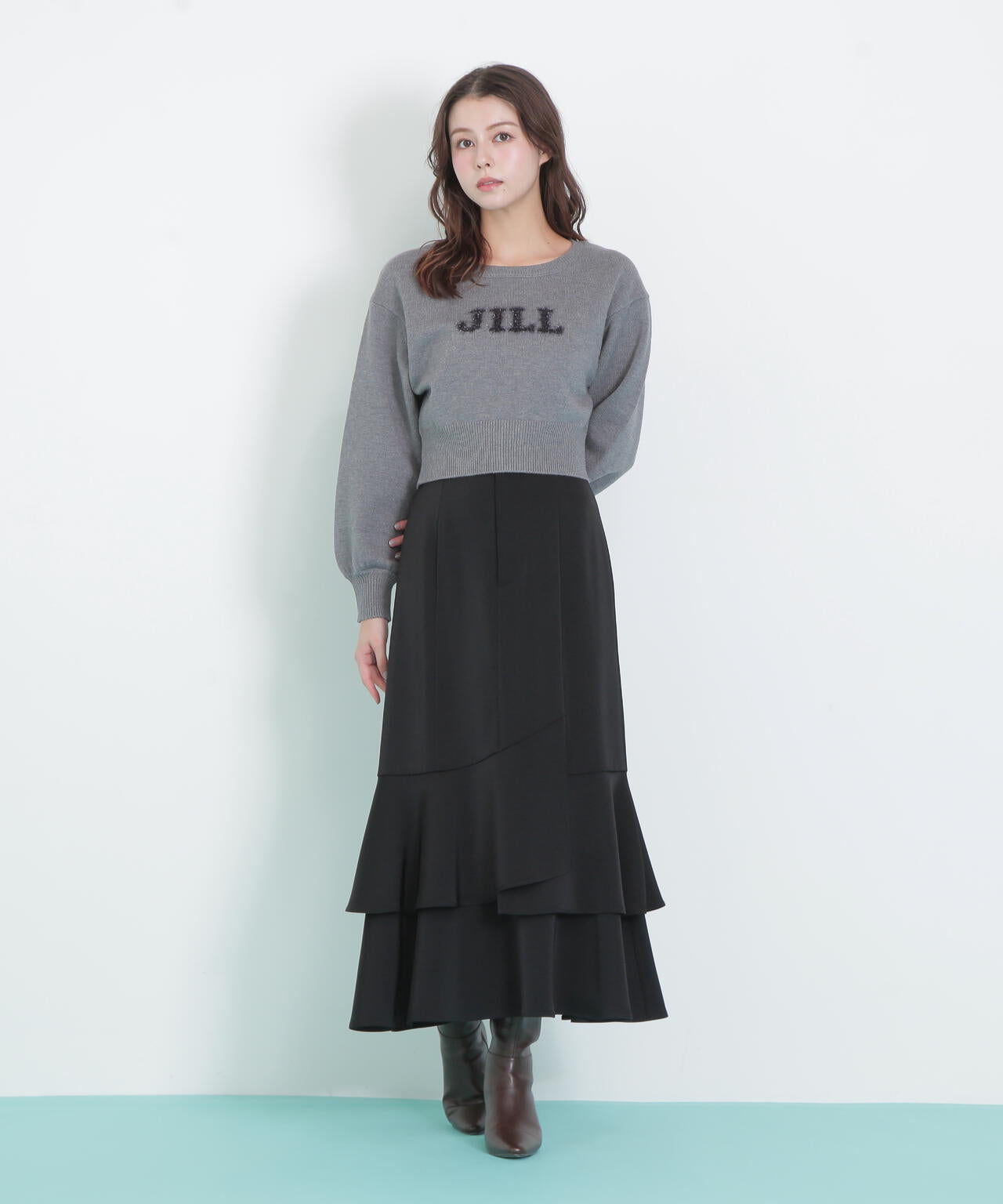 バリエ―ションジャガードロゴニット | JILL by JILL STUART（ジル バイ