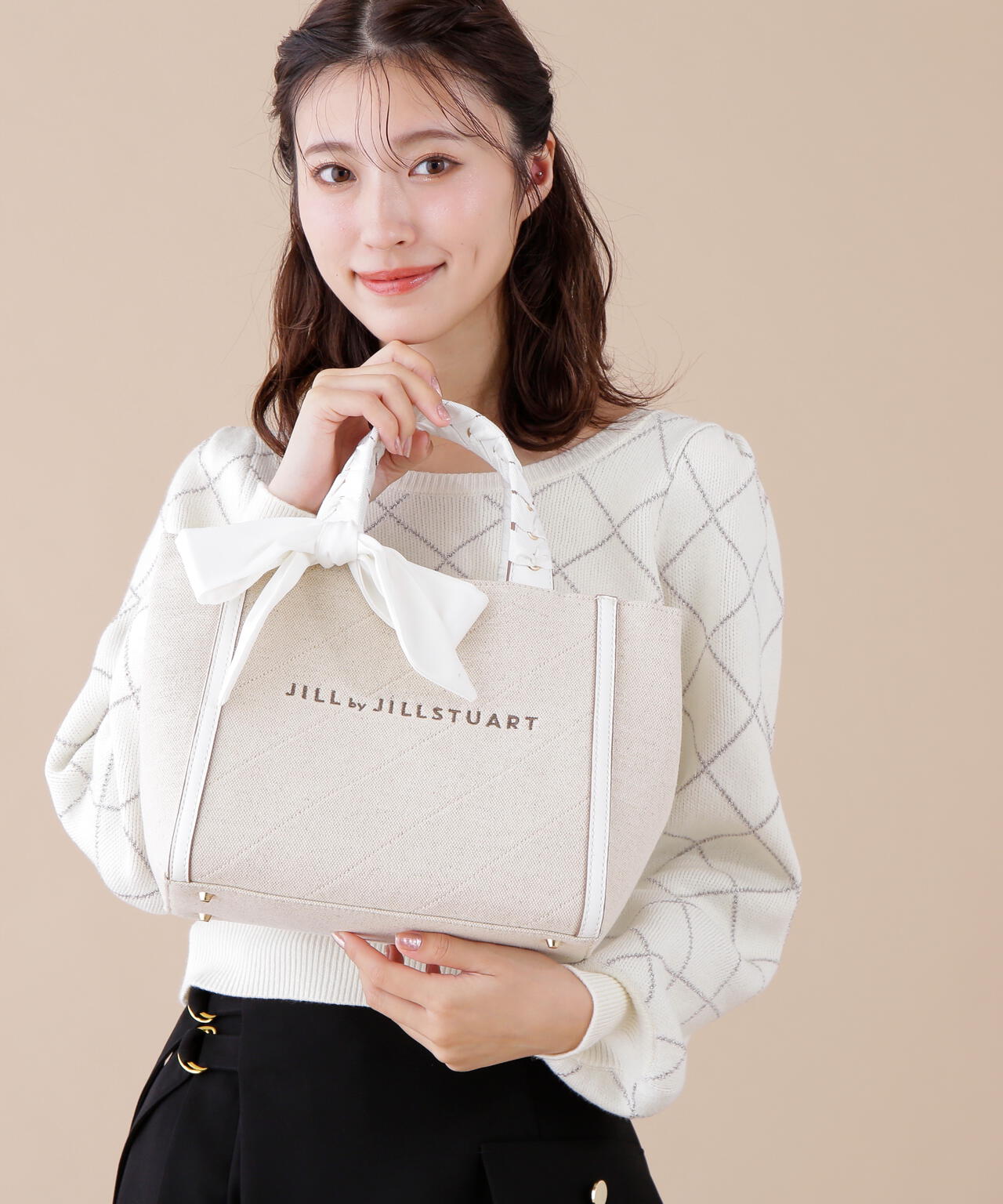 トリミングハンドルラメトート | JILL by JILL STUART（ジル バイ ジル
