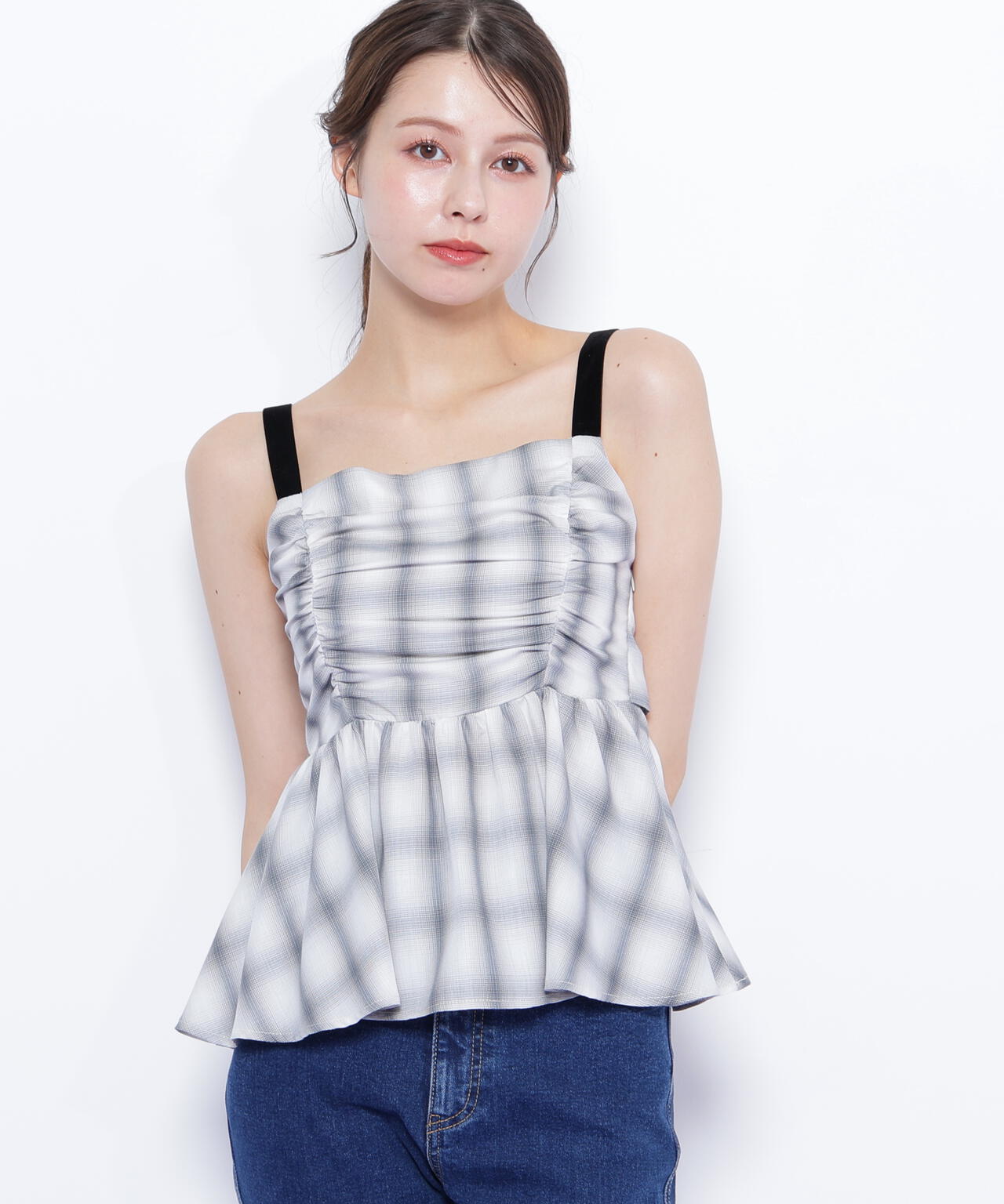 オンブレーチェックシャーリングキャミ | JILL by JILL STUART（ジル