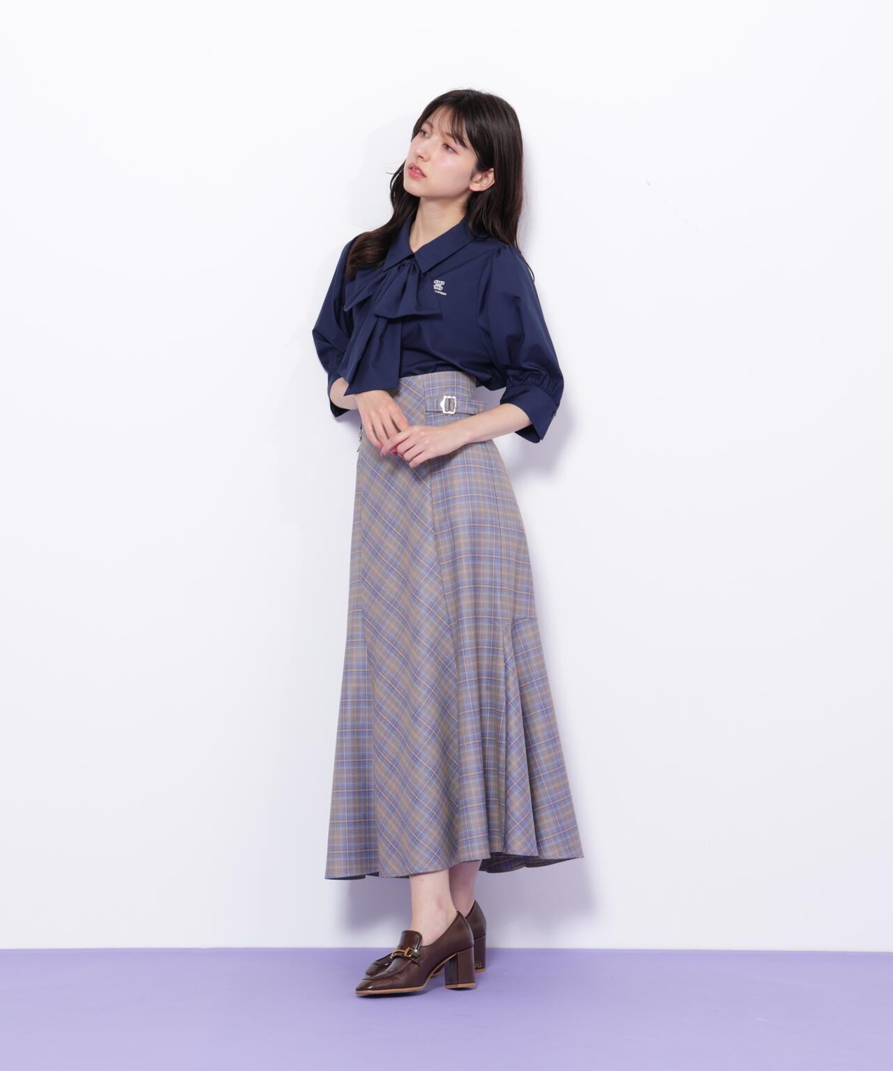 リボンボウタイブラウス