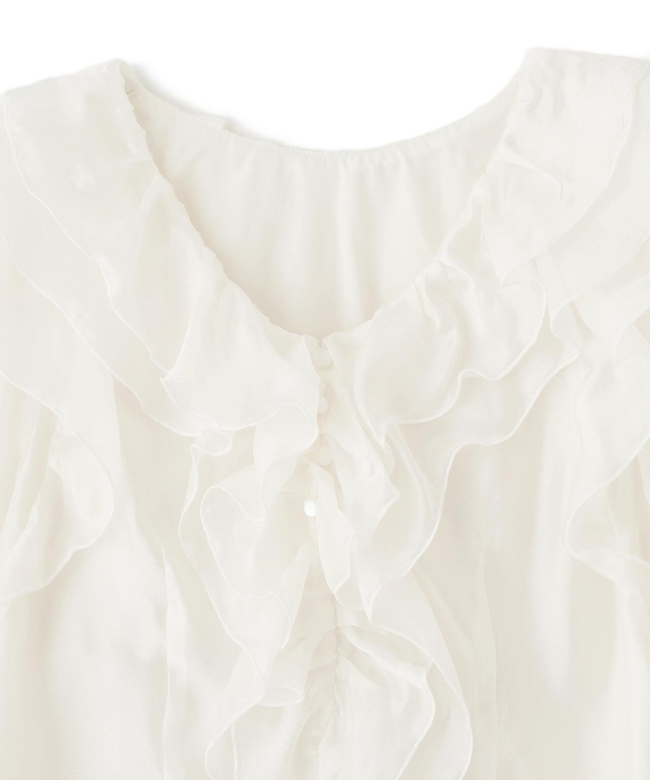 シアーフリルブラウス