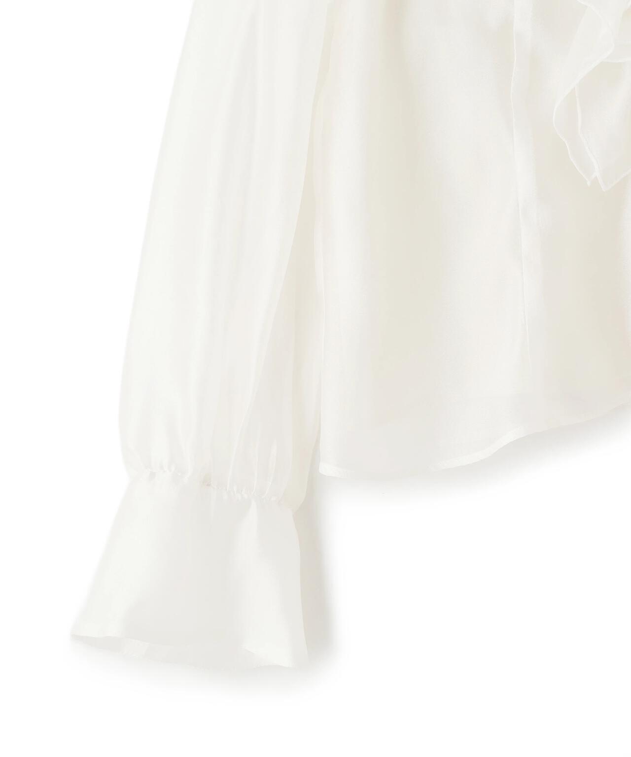 シアーフリルブラウス