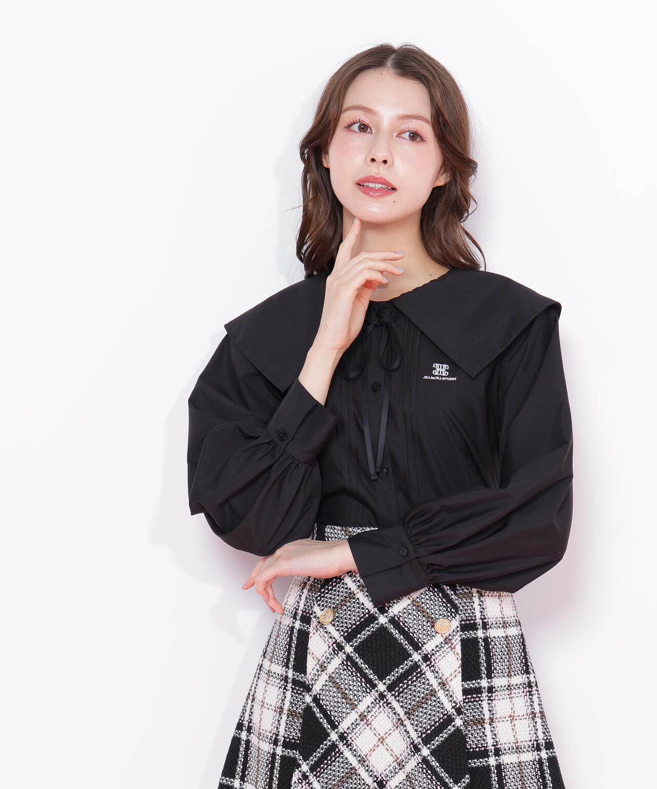 ビッグカラー短丈ブラウス | JILL by JILL STUART（ジル バイ ジル